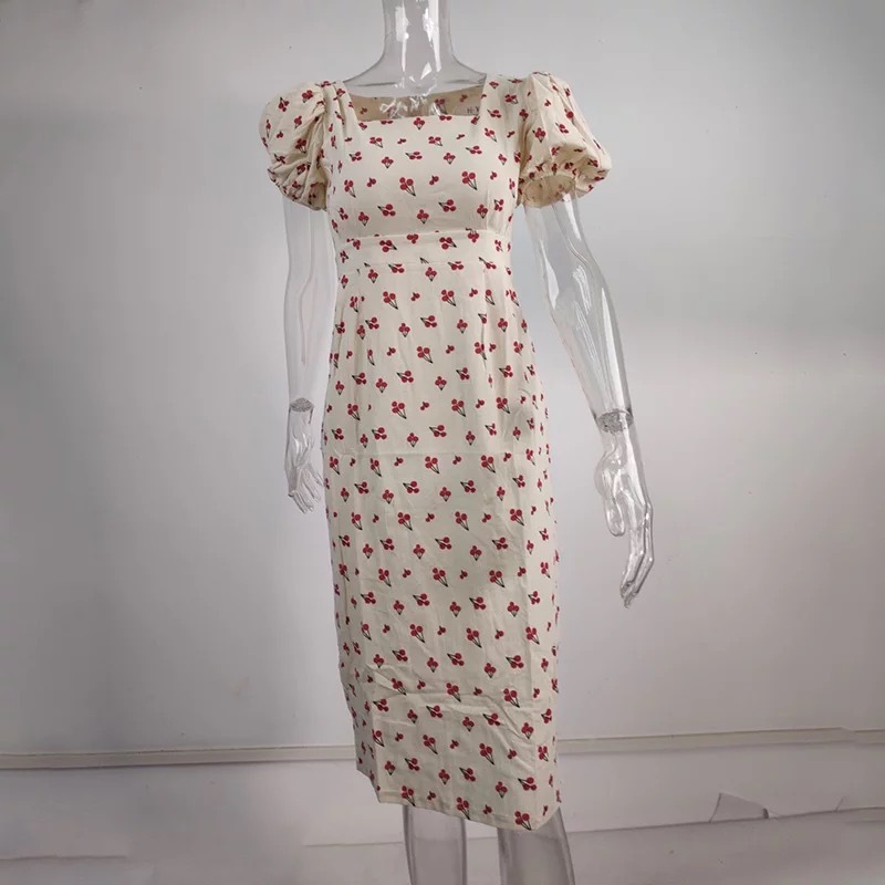 予約 サマーチェリーワンピース Mapretty