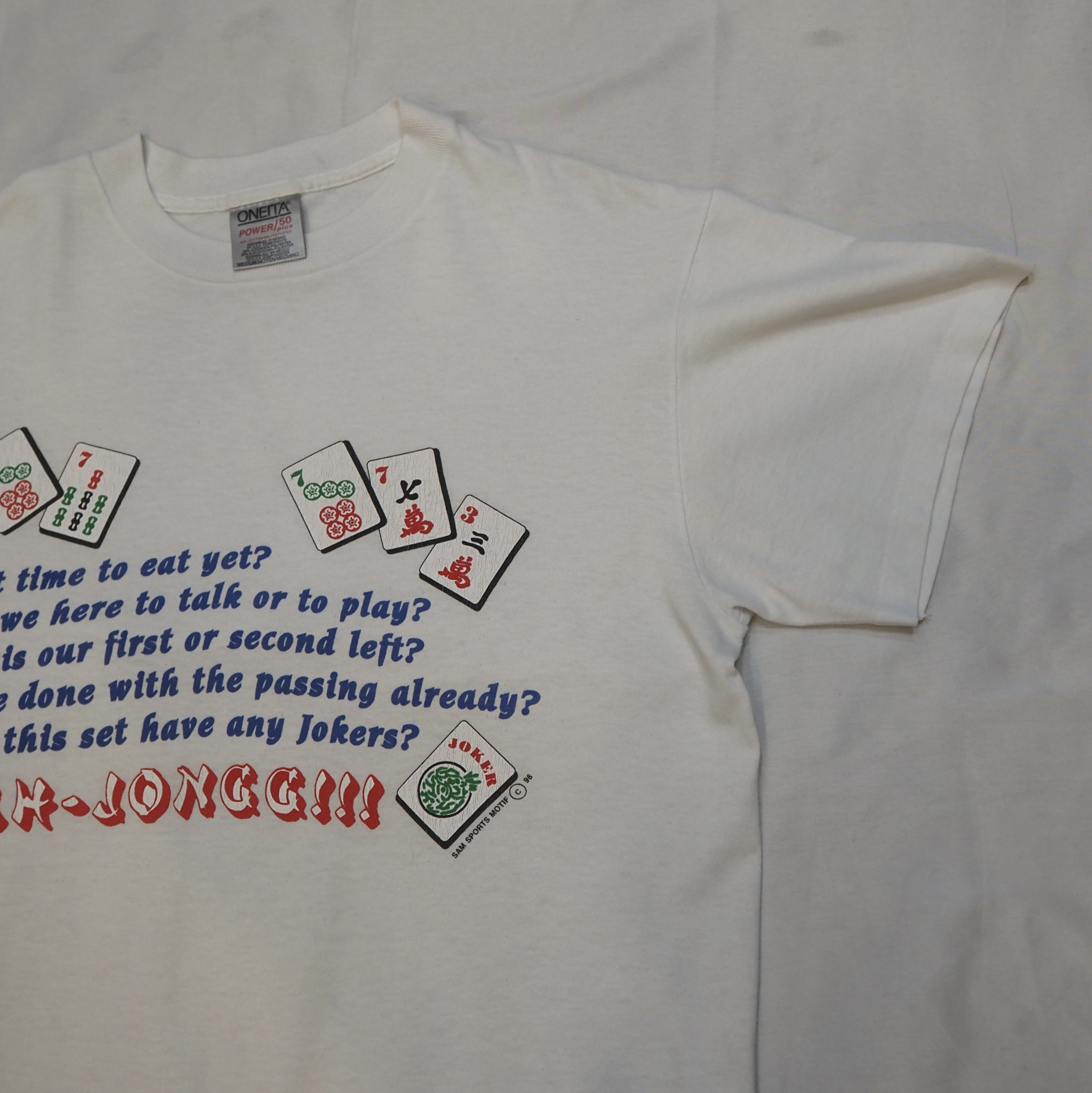 90’s Oneita 麻雀Tシャツ の画像 3