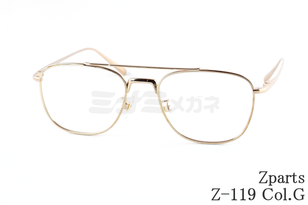 シー Zparts メガネ Z-138 Col.TI ボストン メンズ レディース 眼鏡