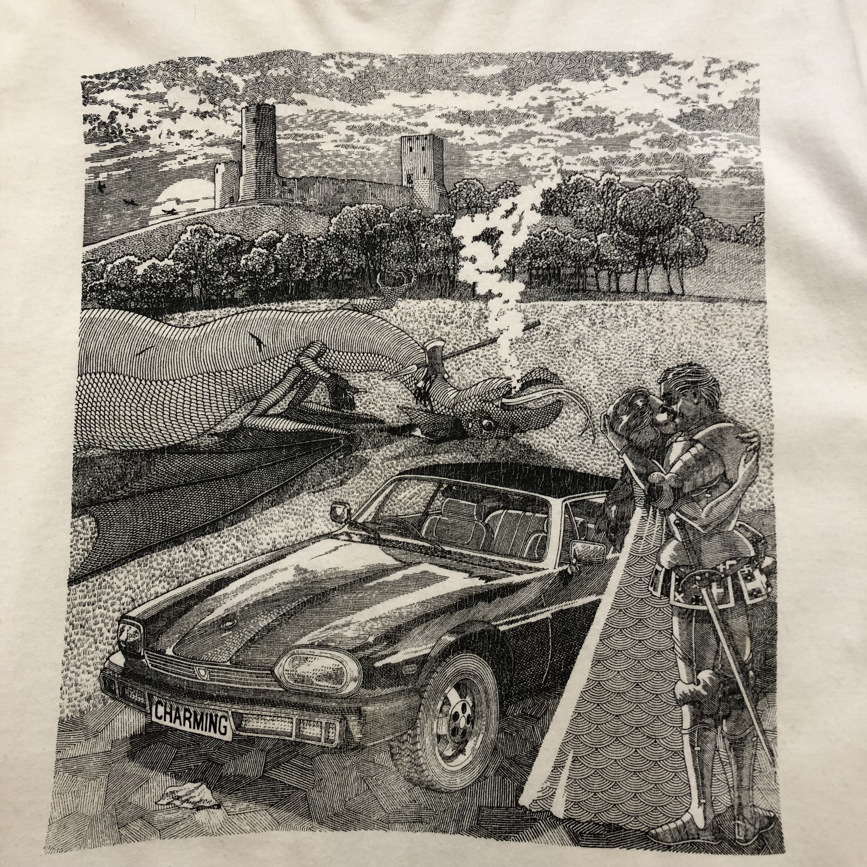 90’s Hanes Tee “Dragon and Knight" の画像 2