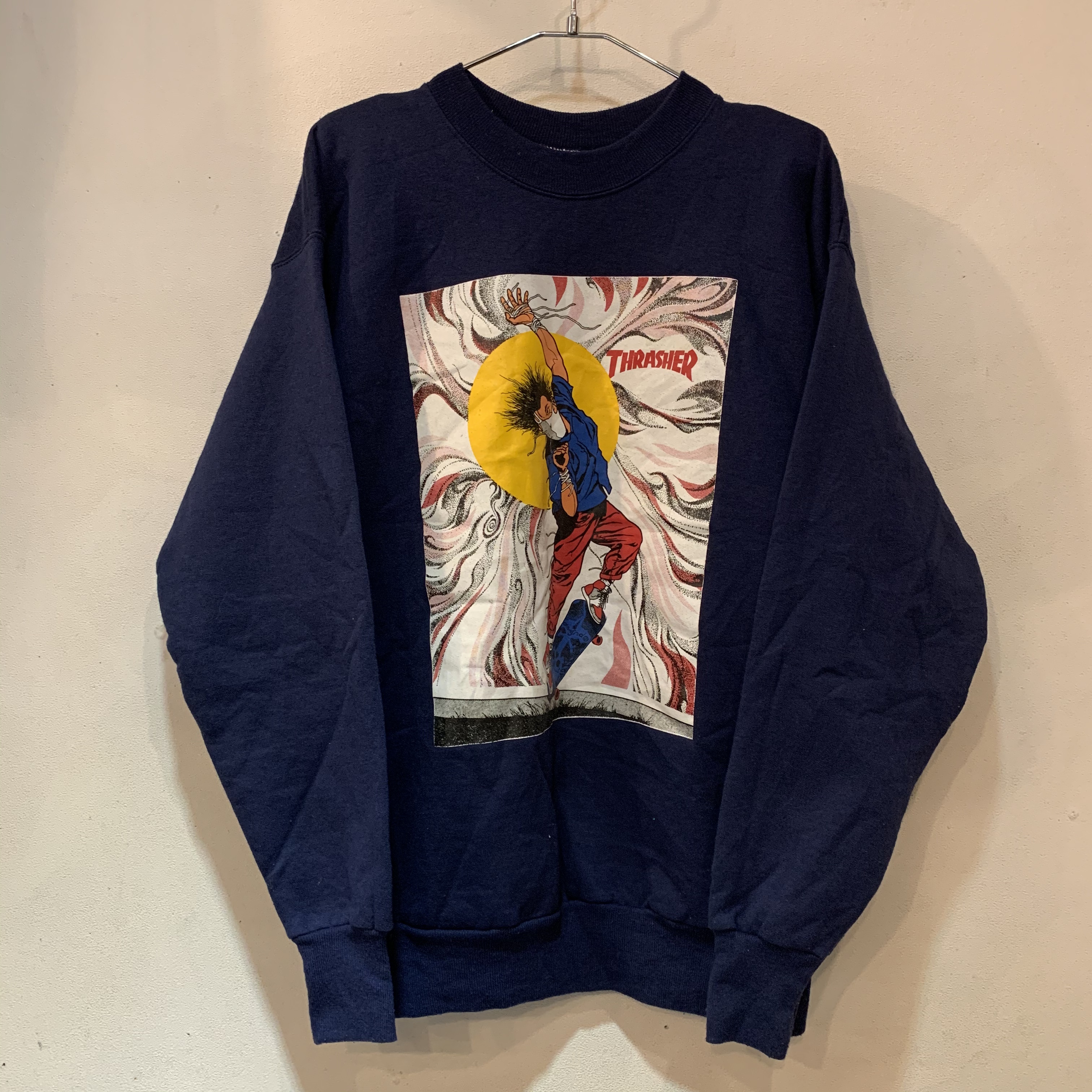 Thrasher Pushead 90s スウェット Hanes Body Sizem スケーター スラッシャー Room Thrasher Pushead 90s スウェット Hanes Body Sizem スケーター スラッシャー Room