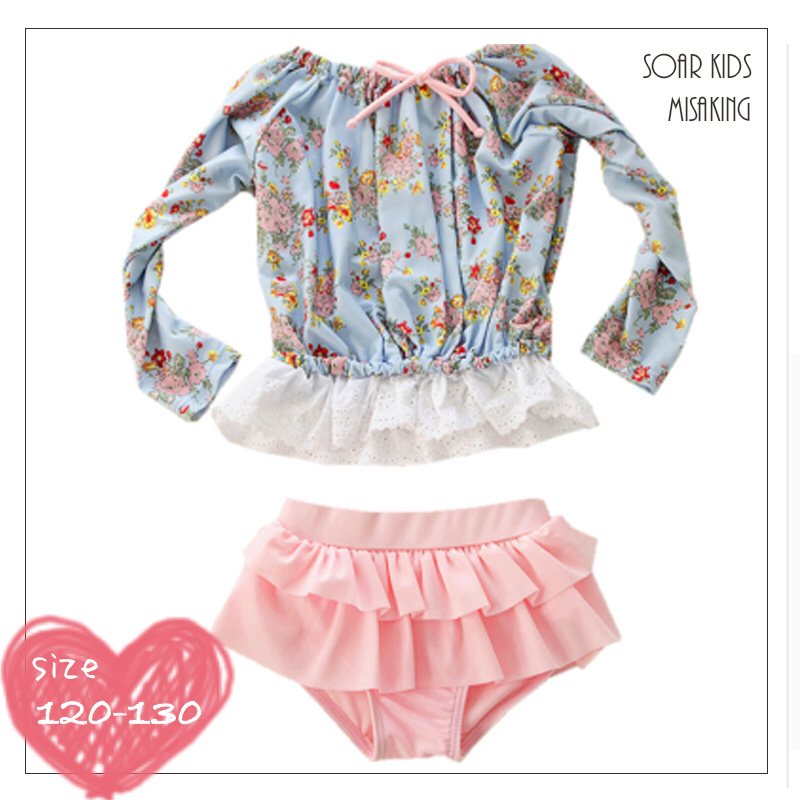 アウトレット 送料無料 フラワーラッシュガードセット水着 海外子供服 海 女の子 Soar Kids