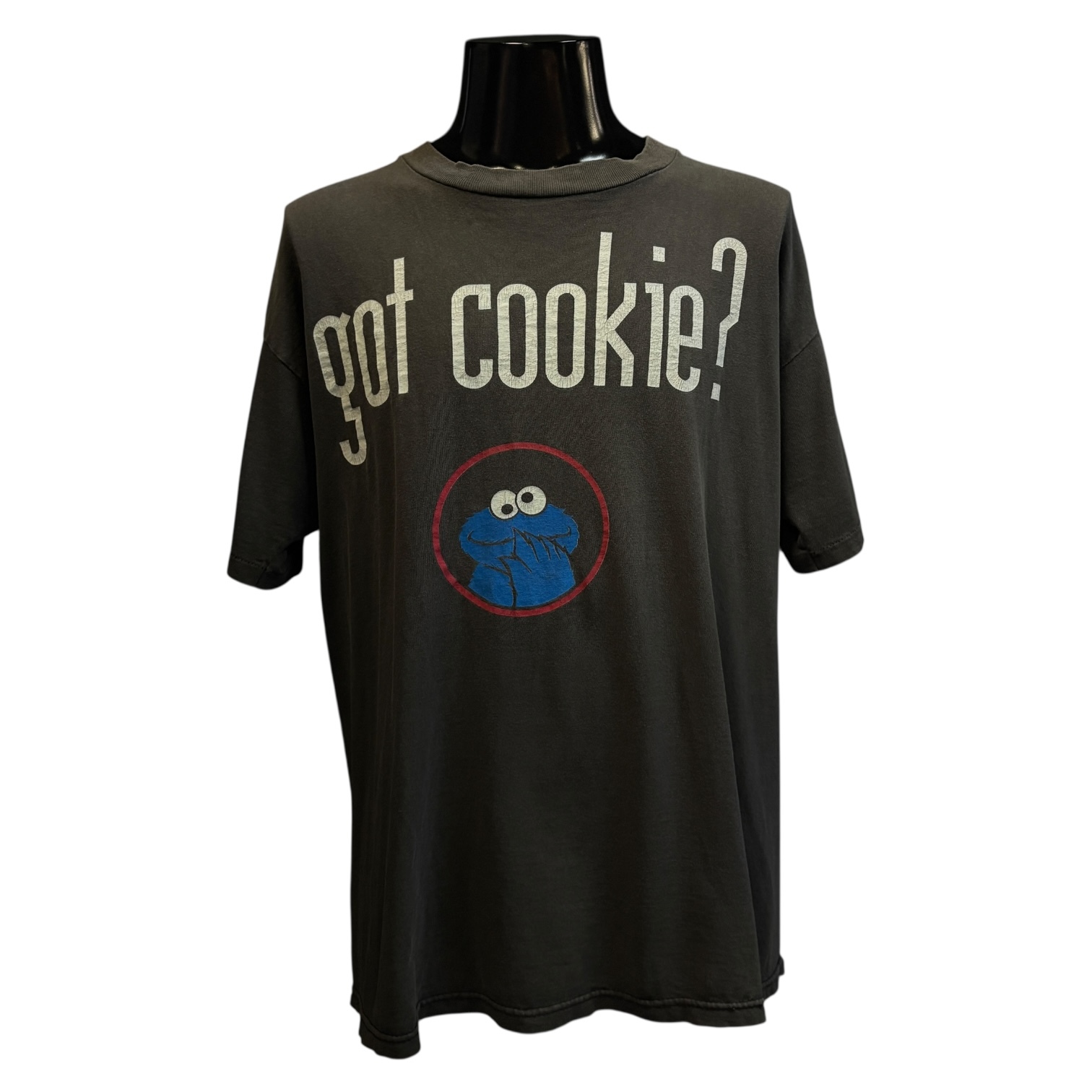 【COOKIE MONSTER】クッキーモンスター セサミストリート got cookie？ Vintage Tシャツ L