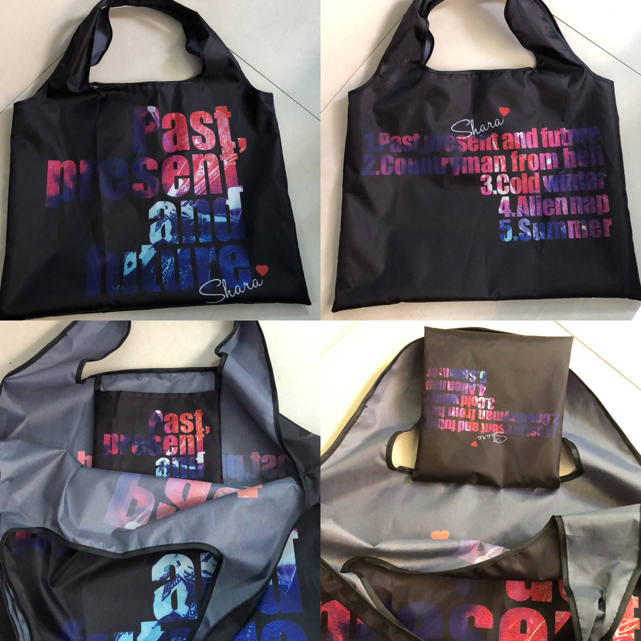 完売御礼☆エコバッグ(2種類)+サイン入ステッカー(2種類)set - 画像3
