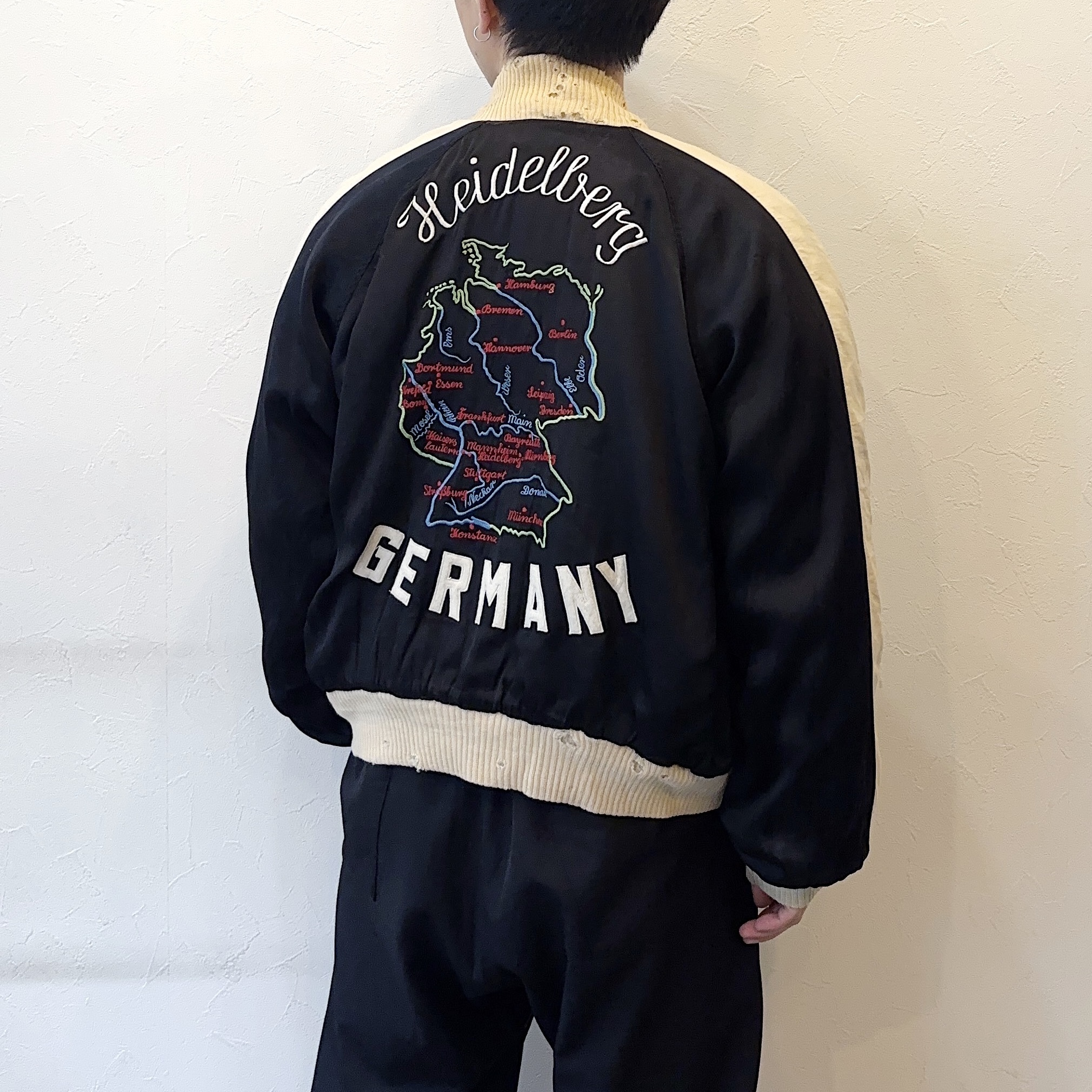 Vintage 50～60's "Heidelberg GERMANY" Souvenir Jacket の画像 6