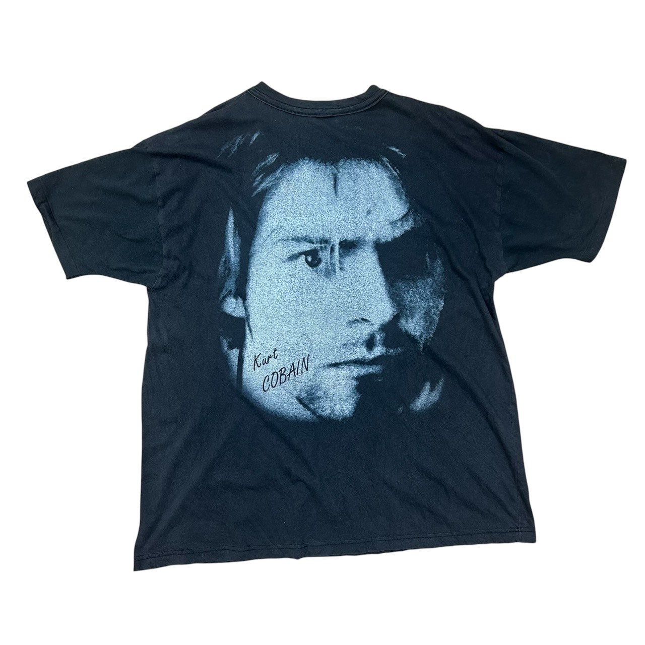 Kurt Cobain BOOTLEG フォトプリント Tシャツ Nirvana グランジ ロック ブラック Fits XL の画像 2