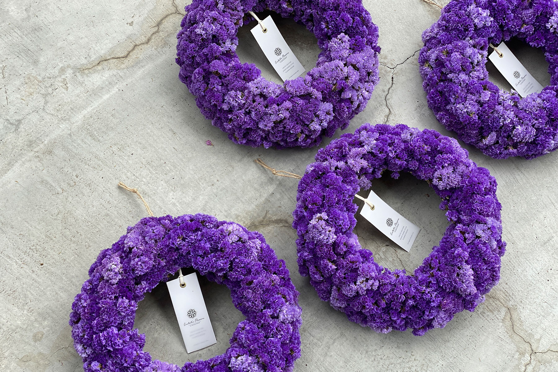 Statice Wreath Violet 07 | スターチスリース