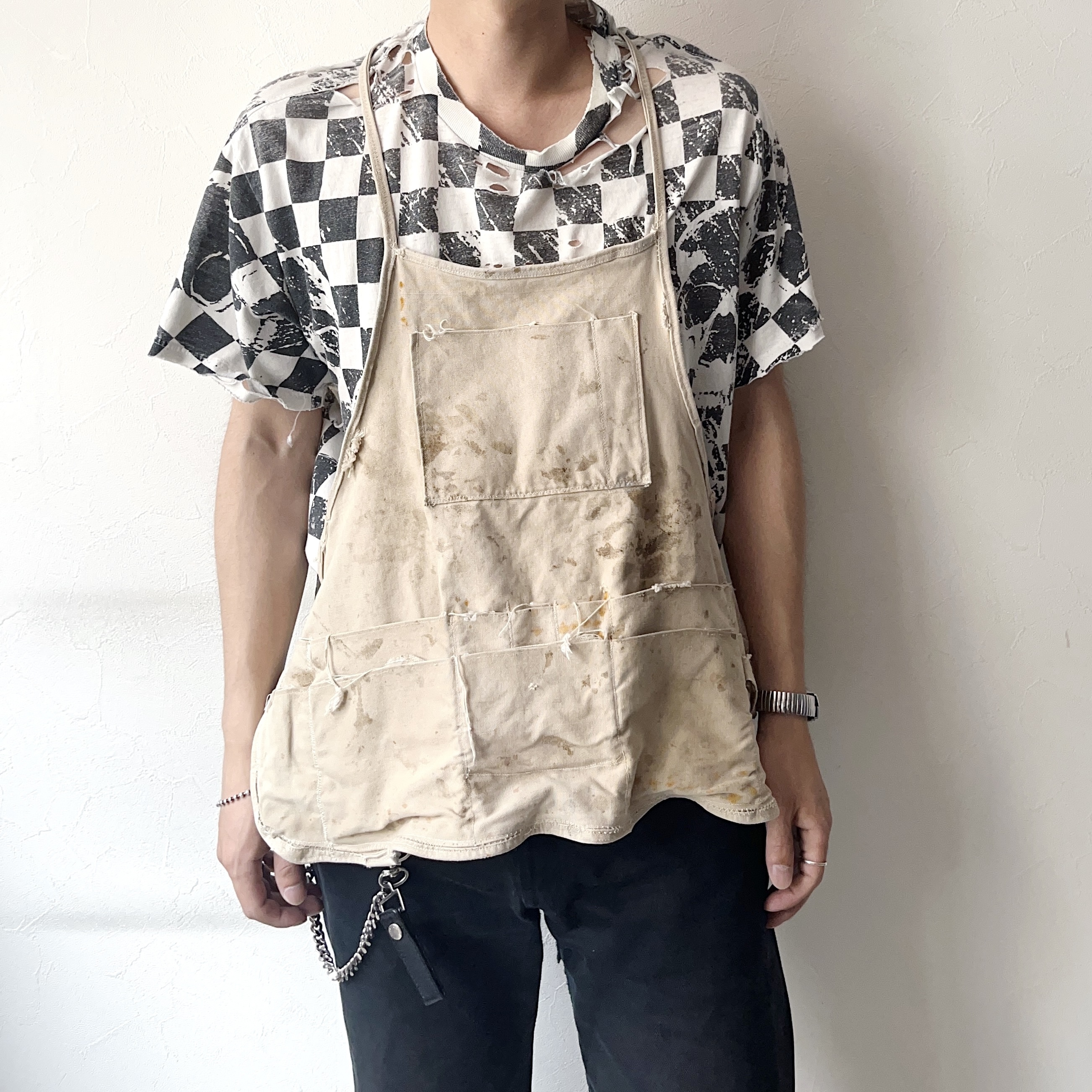 Vintage 50〜60's Grunge Work Apron の画像 3