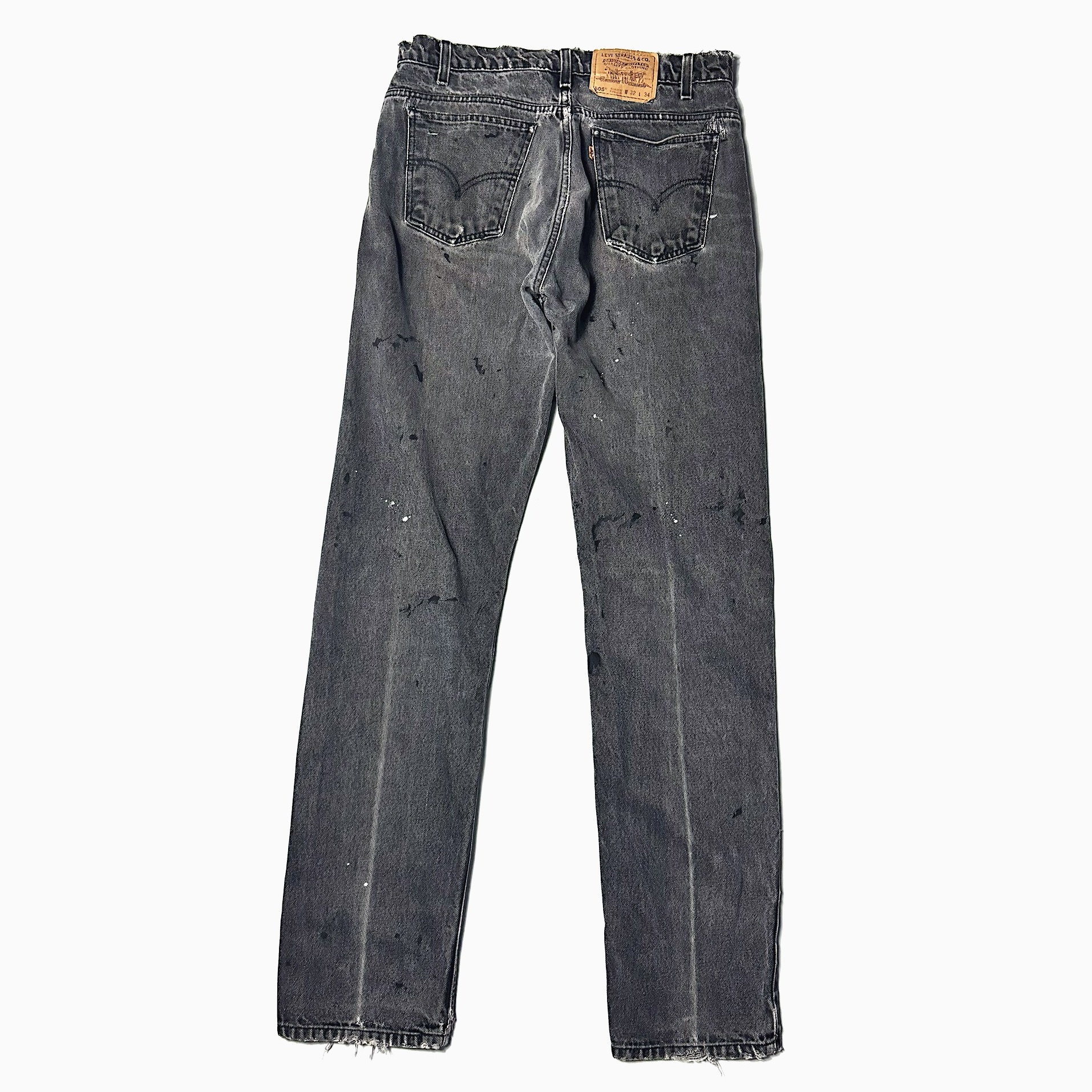 Vintage 90's【Levi's】505 Grunge Black Denim Pants の画像 2