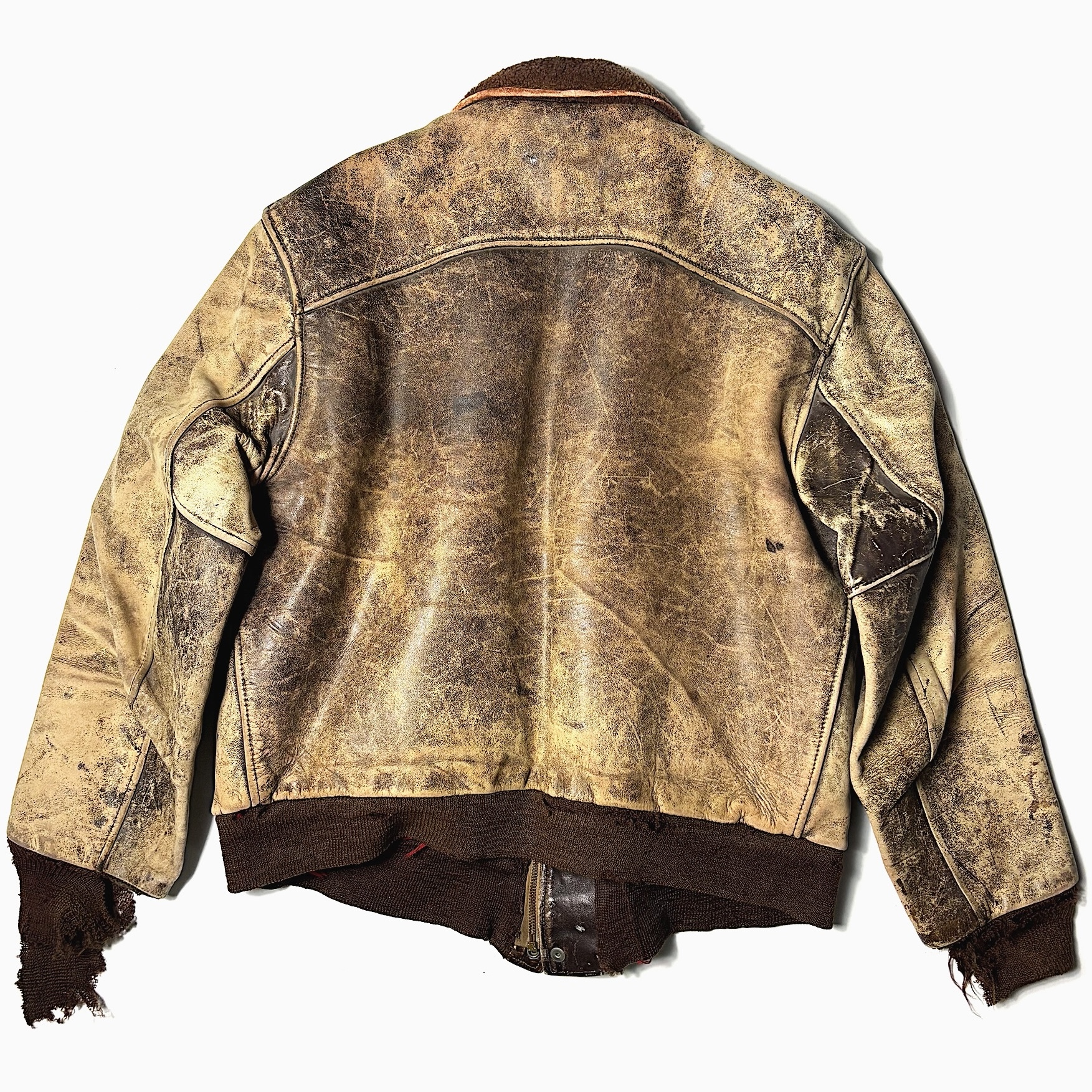 Vintage 50's【SIERRA SPORTSWESR】Grunge Leather Jacket の画像 2