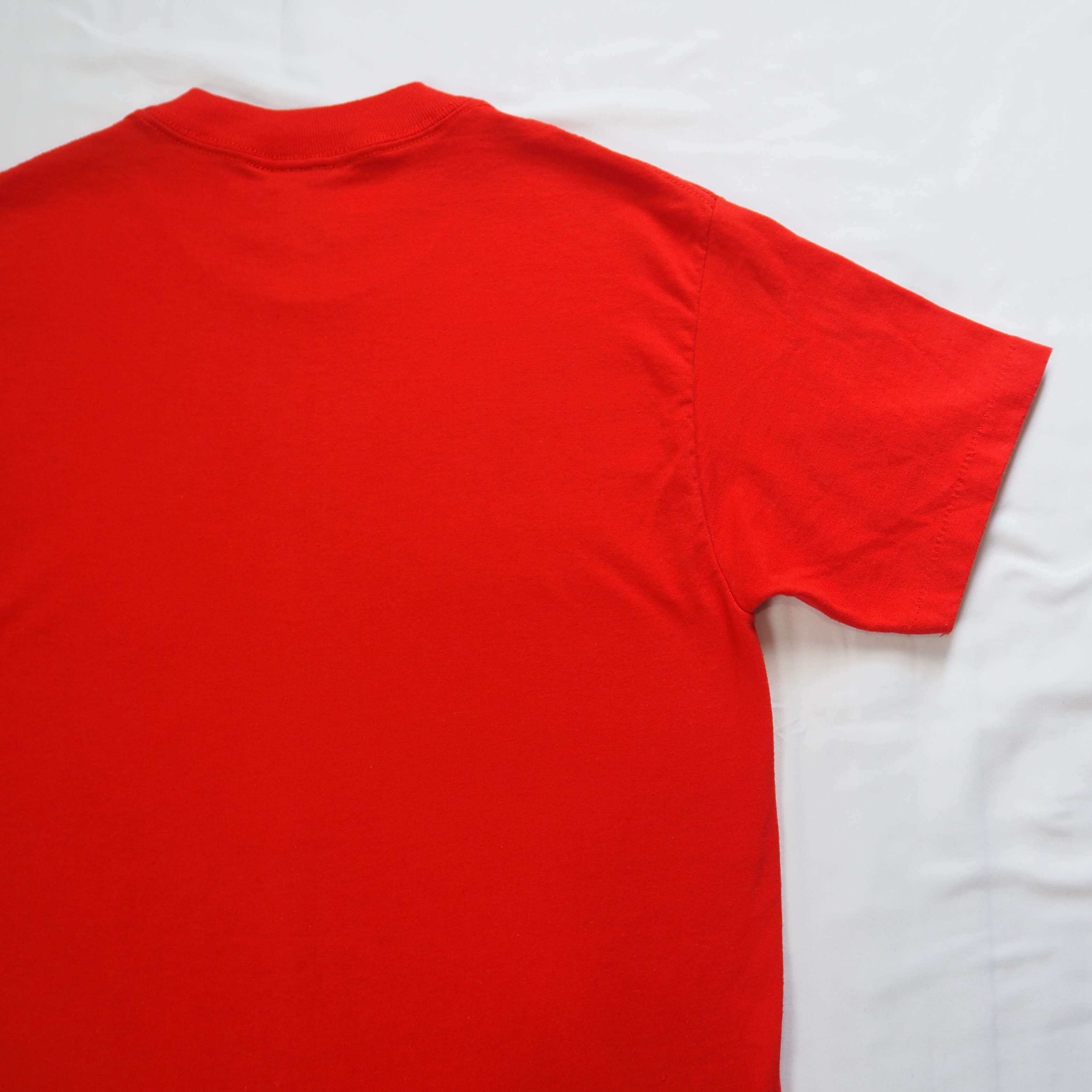 90's ONEITA プリントTシャツ オールドイングリッシュ レッド Sサイズ の画像 13