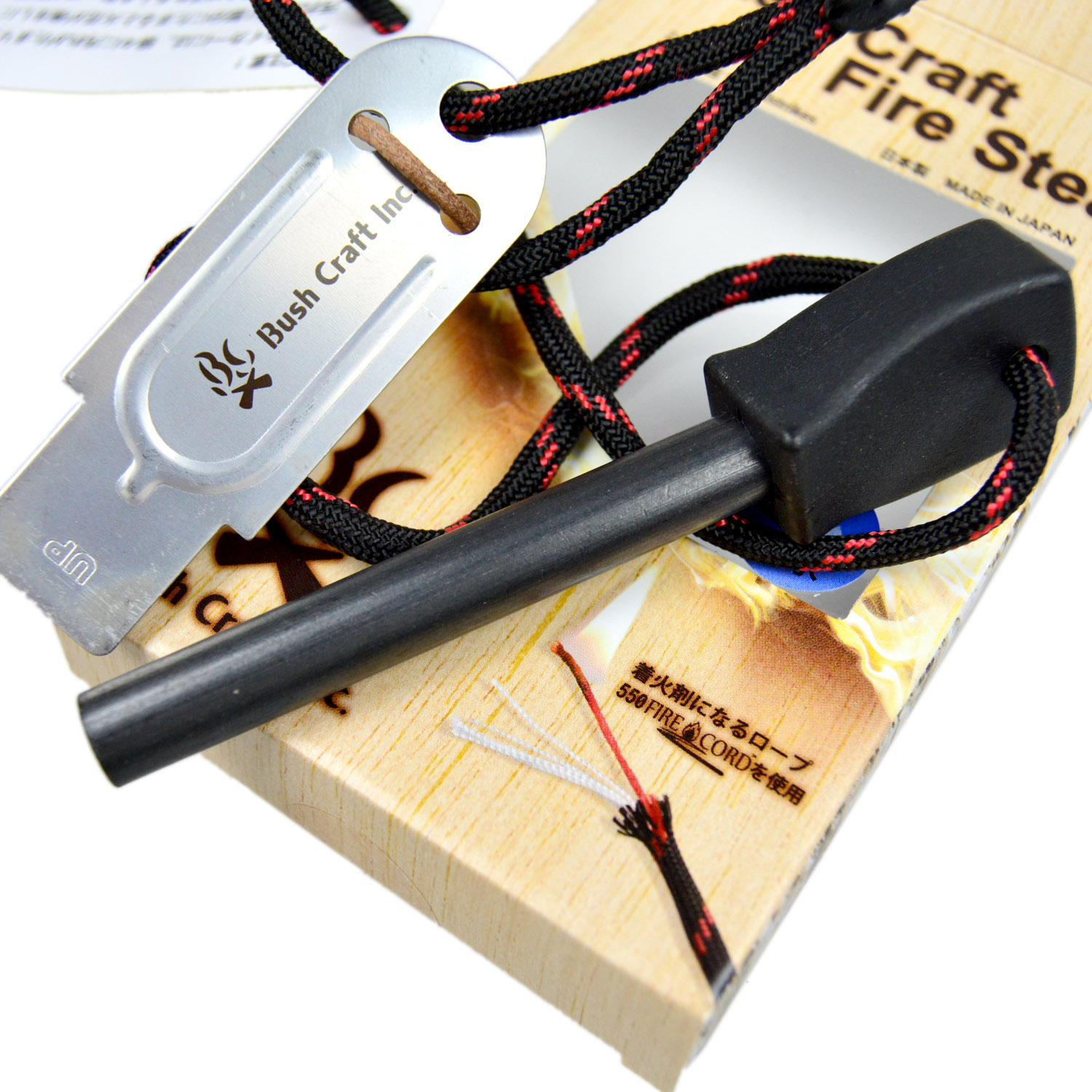 Bush Craft Inc ブッシュクラフト ブッシュクラフトスターティングセット 火おこしセット ルーキー ステンレスナイフ 火おこし 自然派 キャンプ アウトドア サバイバル Greenfield Od グリーンフィールド アウトドア