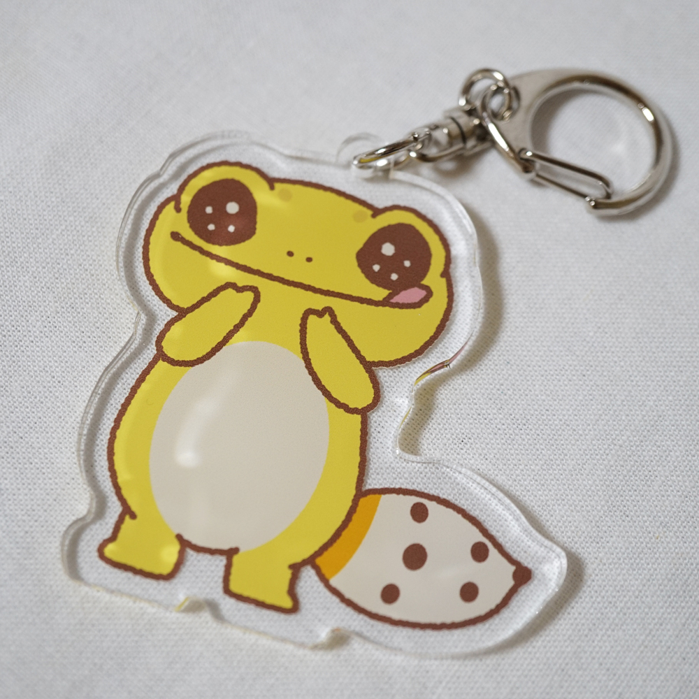 きらきらレオパフレンズ オリジナルグッズ アクリルキーホルダー びおモデル 商品番号k1 Tebii Mimi テビーミミ オンライン本店