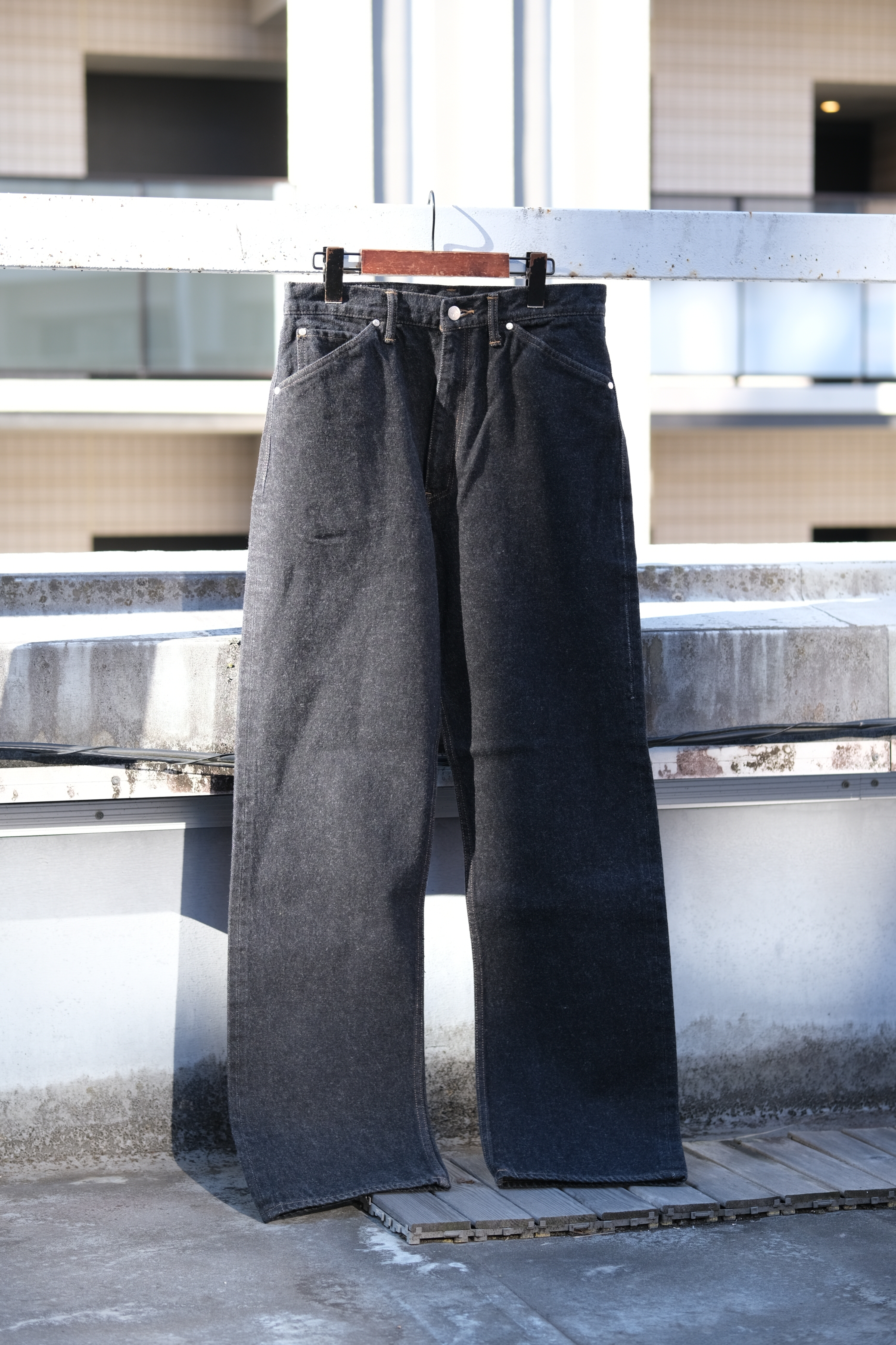 Utah/”stabilizer gnz" 0-09 selvedge wide straight/c.black