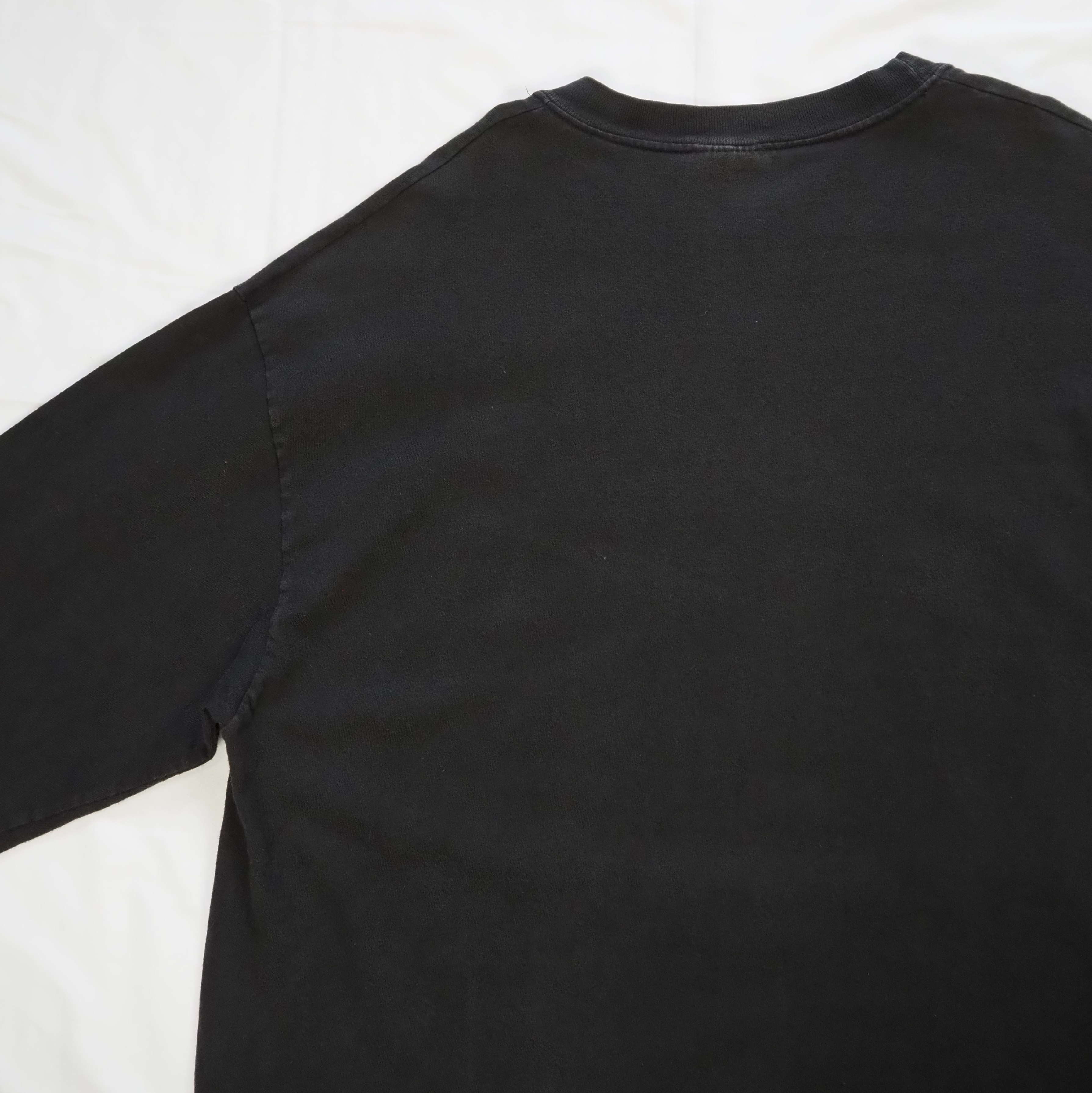 90’s-00’s Hanes スカル 発泡プリント ロンT Lサイズ の画像 13