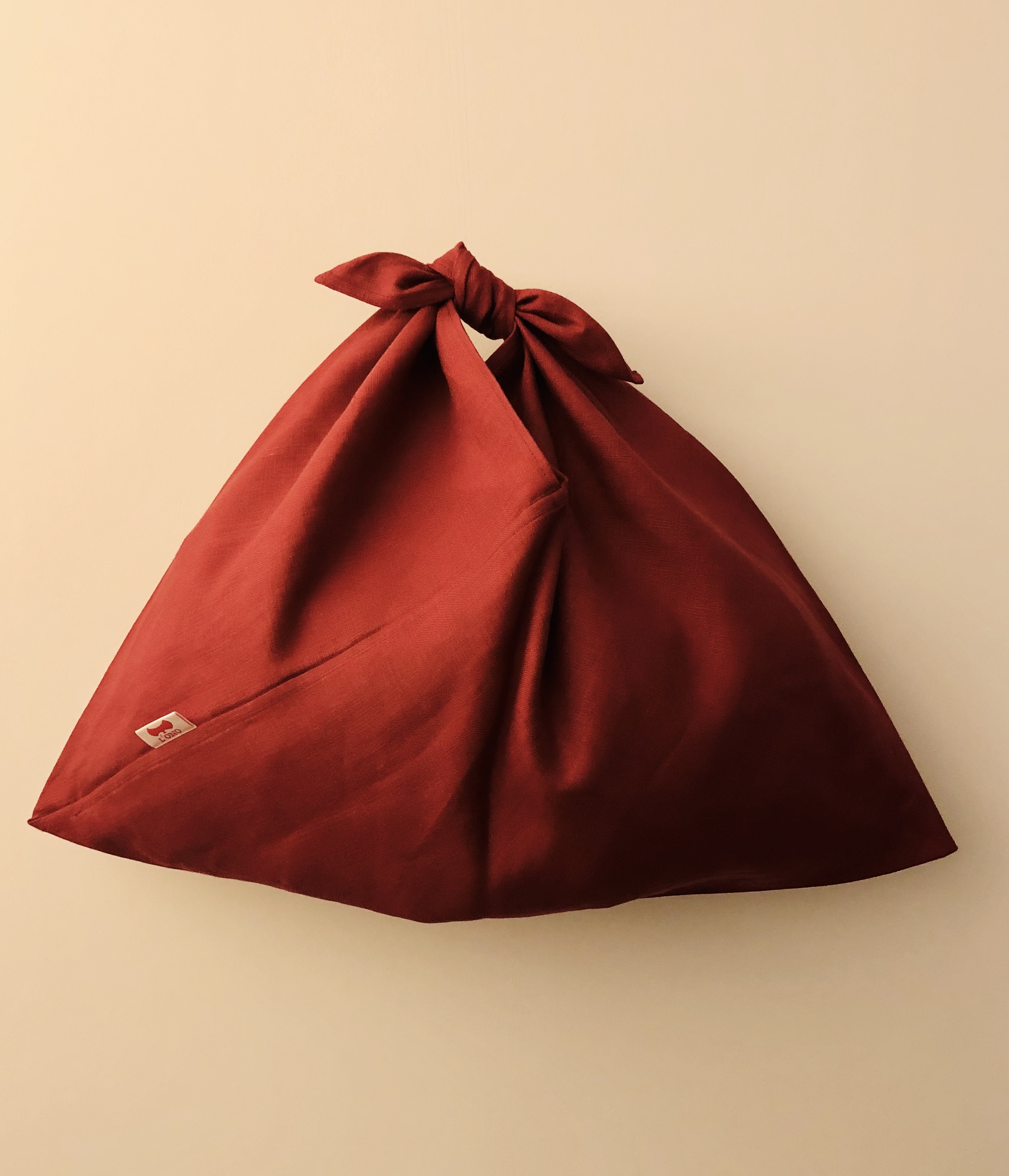 Kiki Red Sizem 定番シリーズ フランス ベルギー産リネン レッドm L Ono あずま袋専門店