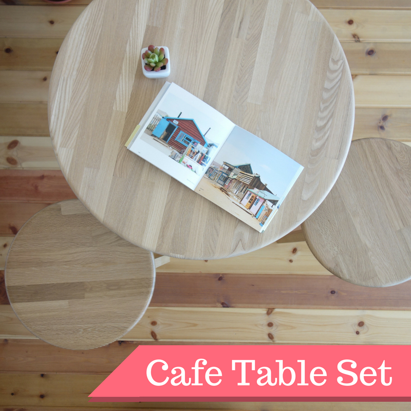 【カフェテーブル 3点セット】 テーブル×1 スツール×2 - 画像1