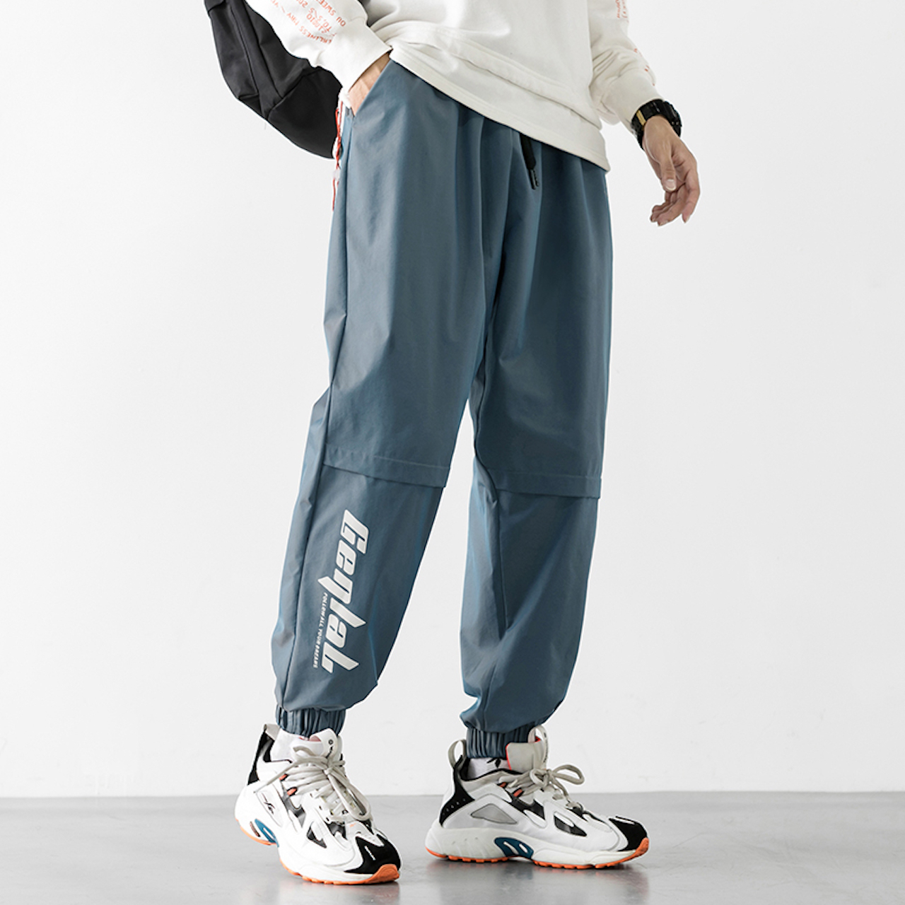 メンズ ワイドパンツ ゆったり 春 秋 Kendovivi