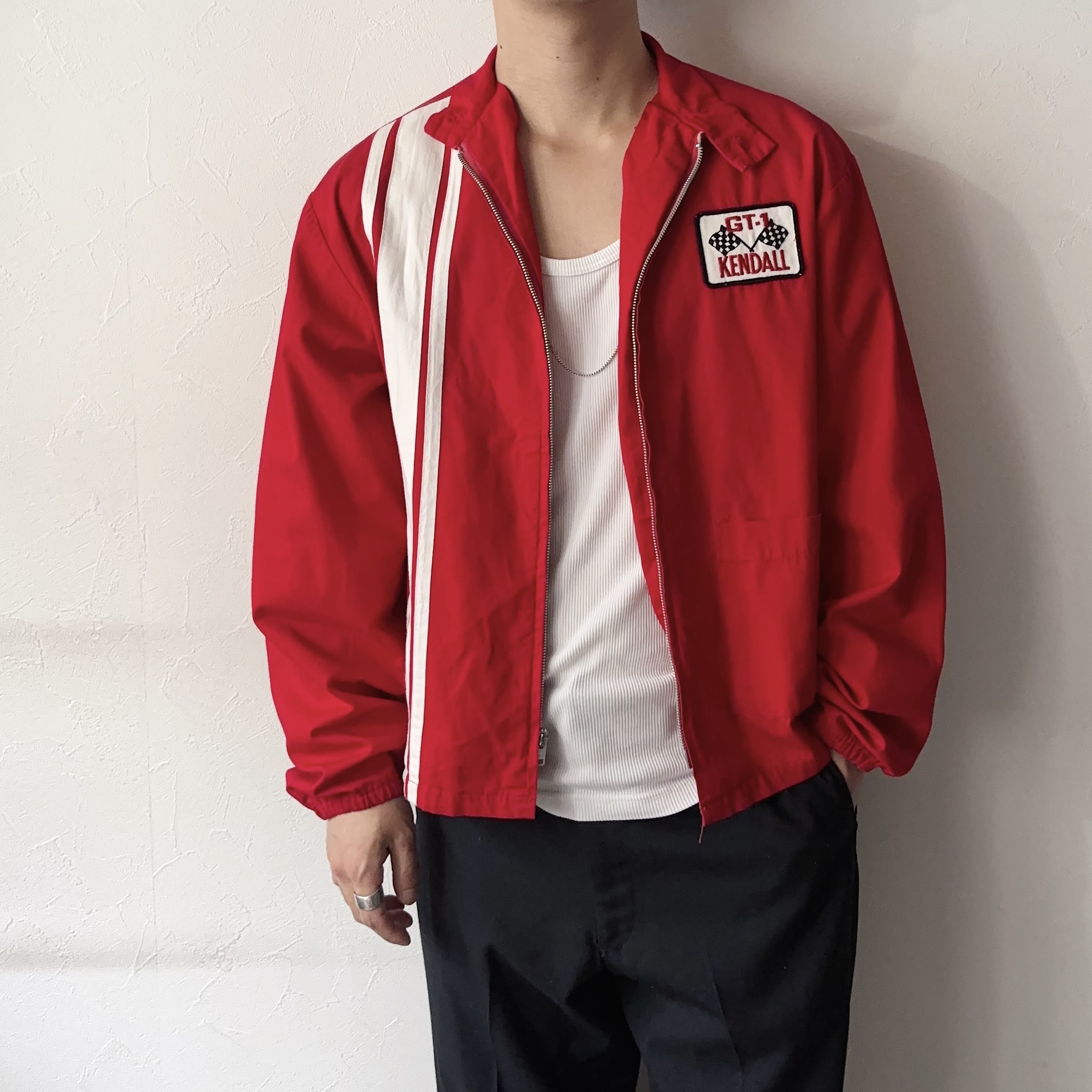 Vintage 60〜70's【Bonner】"CHECKERED FLAG ENGINEERING" Drizzler Jacket の画像 3