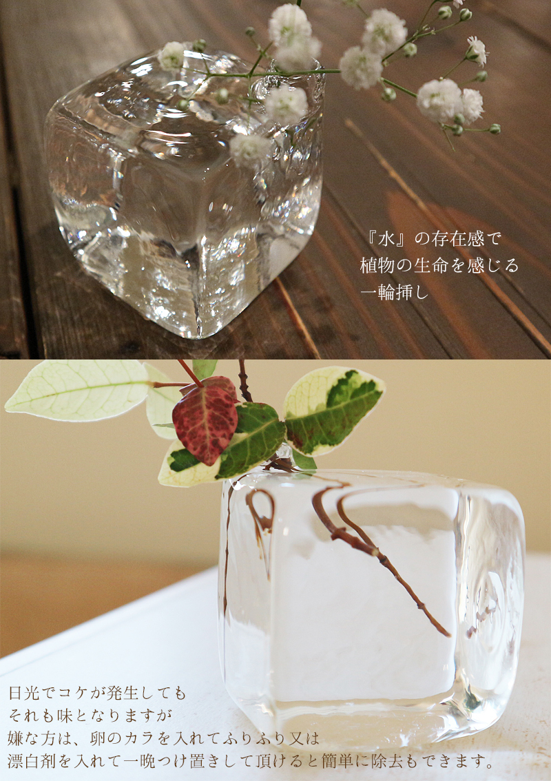 ガラス 一輪挿し Icecubevase 耐熱ガラス作家 平井宏明 Lサイズ 四角 花瓶 花びん 花器 フラワースタンド フラワーポット おしゃれ きれい 可愛い インテリア 玄関 小窓 トイレ キッチン エクリチュール花音 ガラス 一輪挿し Icecubevase 耐熱ガラス作家 平井宏明 Lサイズ 四角 花瓶 花びん 花器 フラワースタンド フラワーポット おしゃれ きれい 可愛い インテリア 玄関 小窓 トイレ キッチン エクリチュール花音