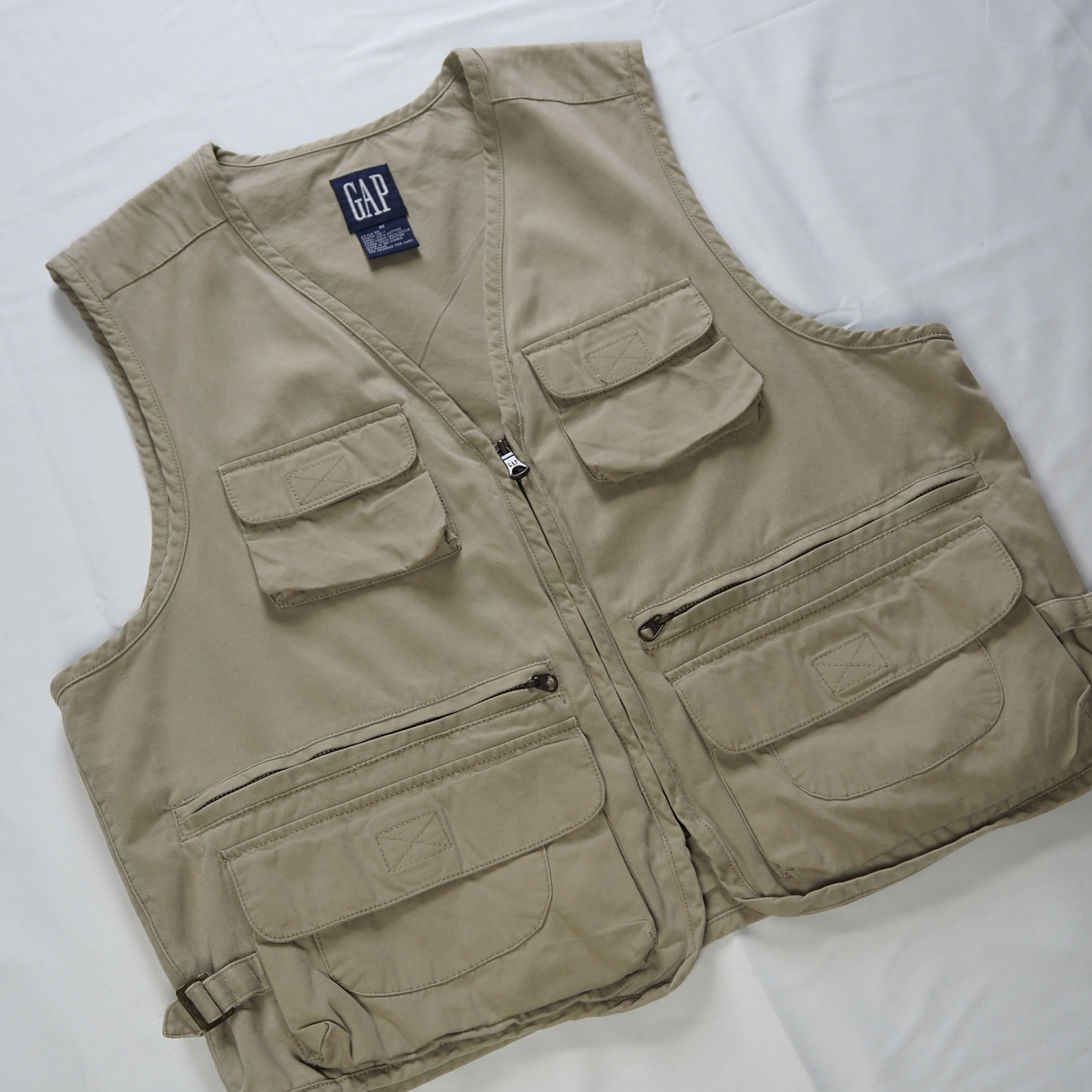 90’s OLD GAP ベスト Mサイズ ベージュ の画像 2