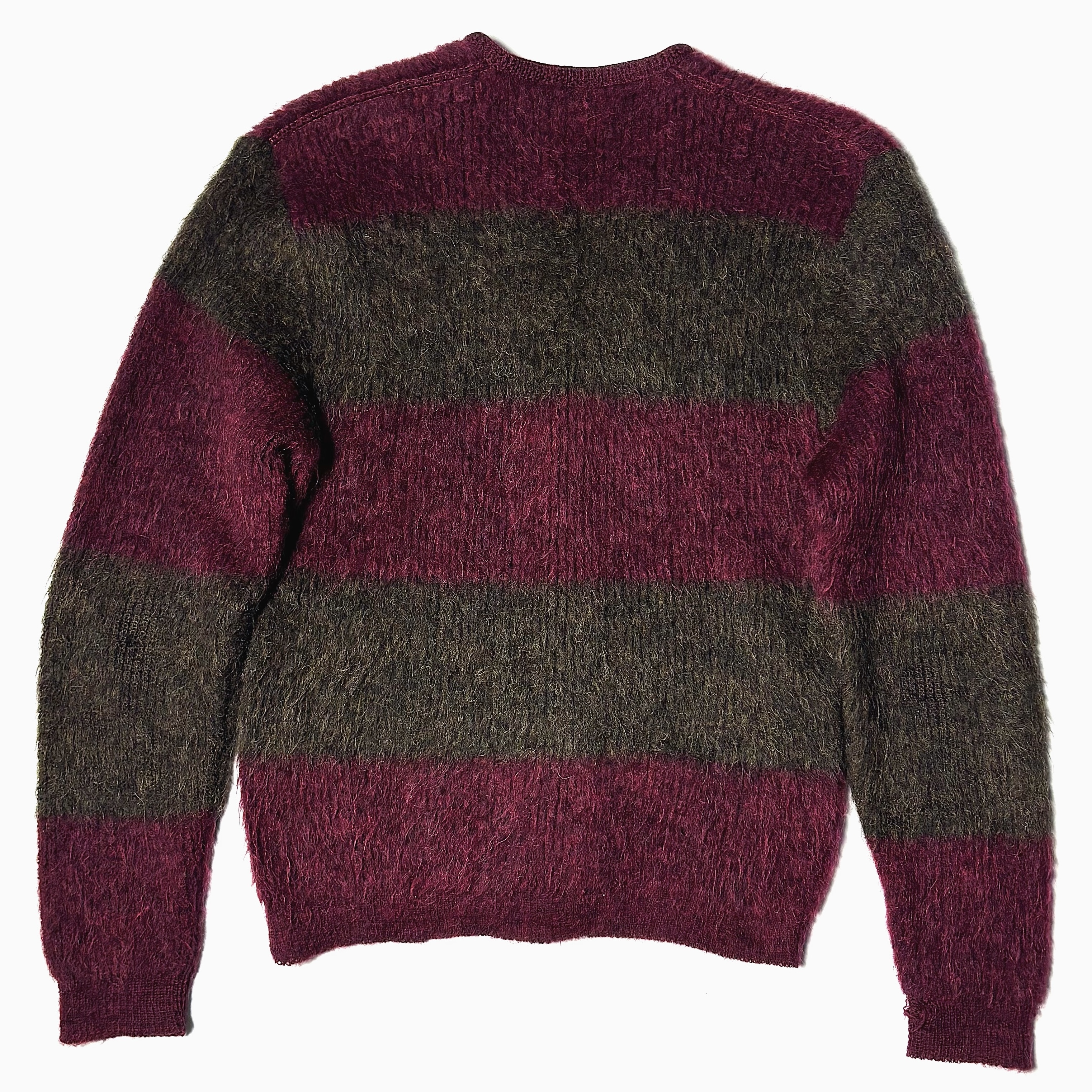 Vintage 60's【TOWNCRAFT】Striped Mohair Cardigan の画像 2