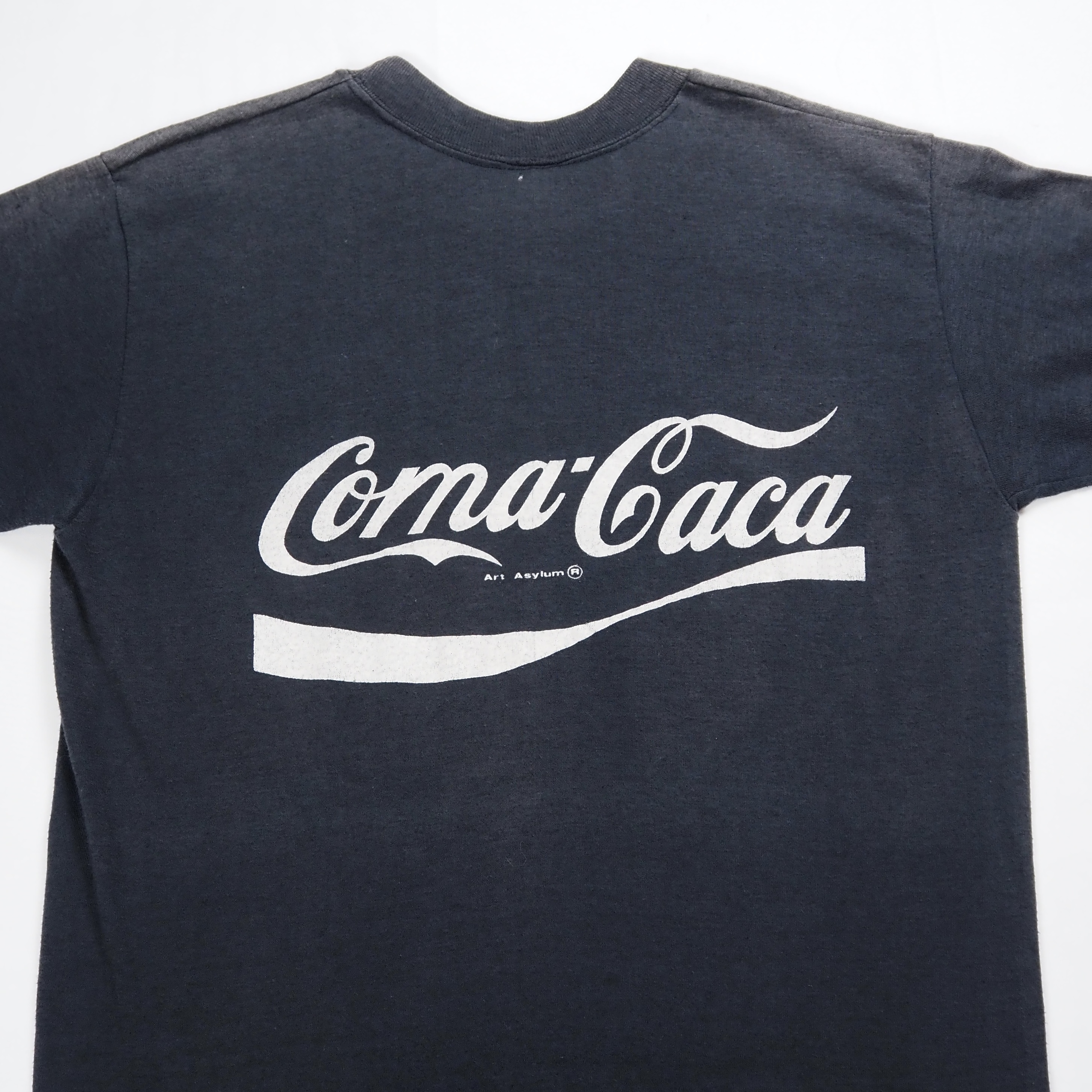 80’s コカコーラパロディ Tシャツ フェードブラック S-Mサイズ程度 の画像 14