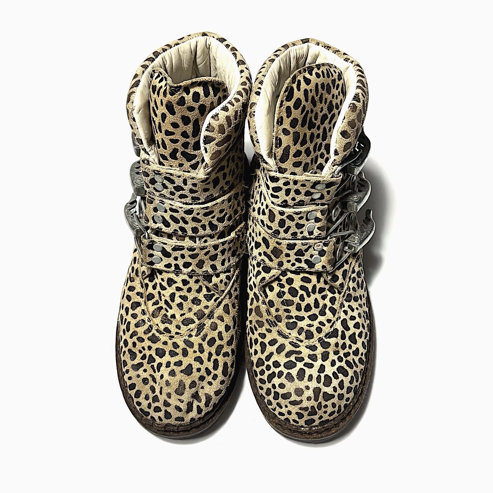 Vintage【GEIER WALLY】Buckles Leopard Boots の画像 3