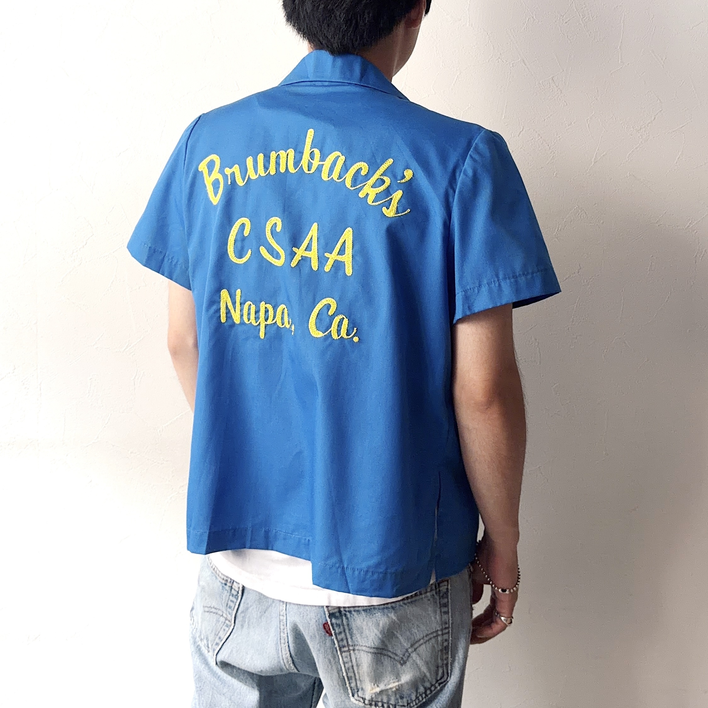 Vintage 50〜60's "Brumback's CSAA Napa, Ca." Bowling Shirt の画像 4