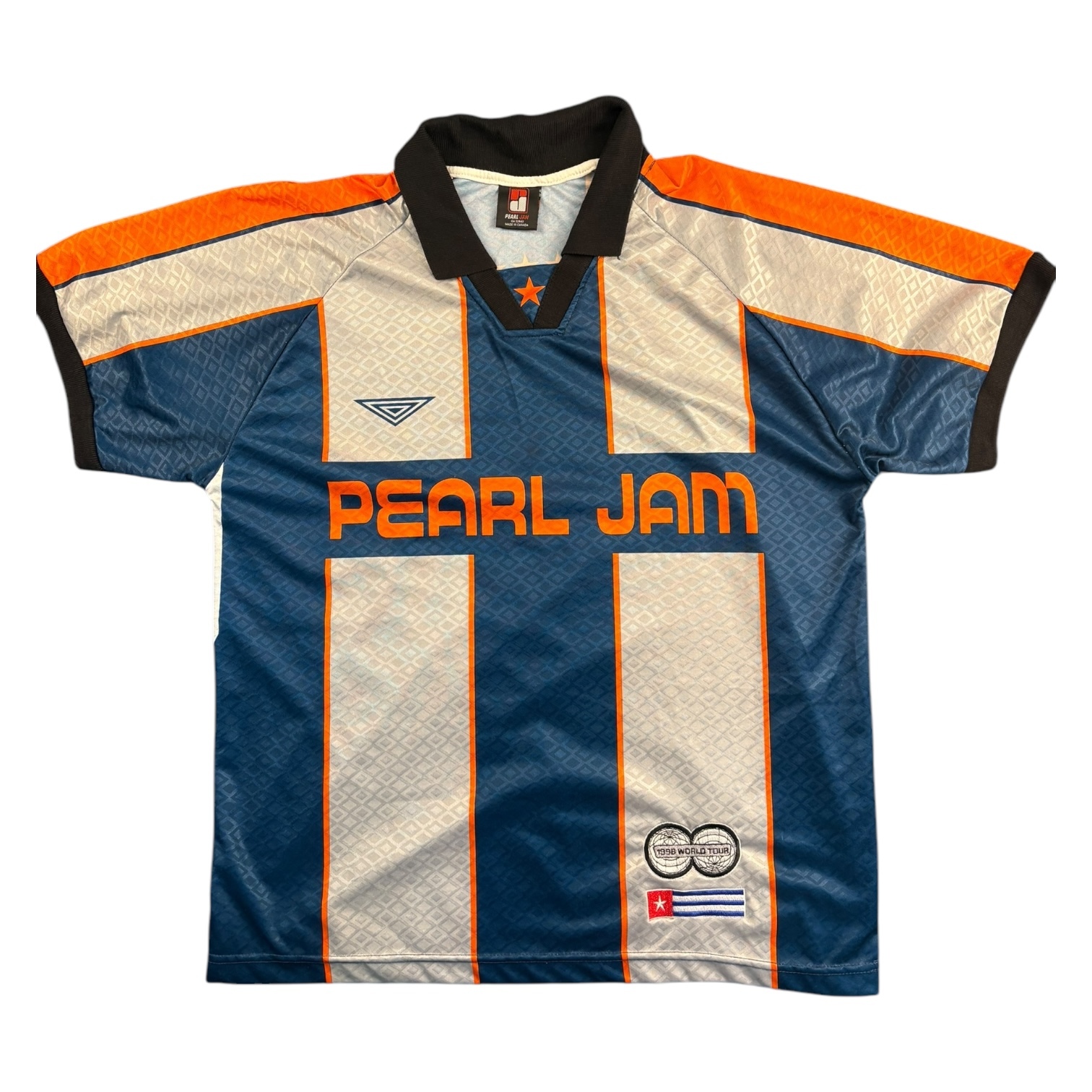【PEARL JAM】パールジャム 1998 ワールドツアー サッカージャージ シャツ XL