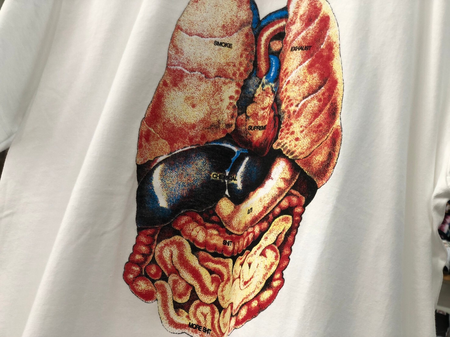 supreme guts tee white