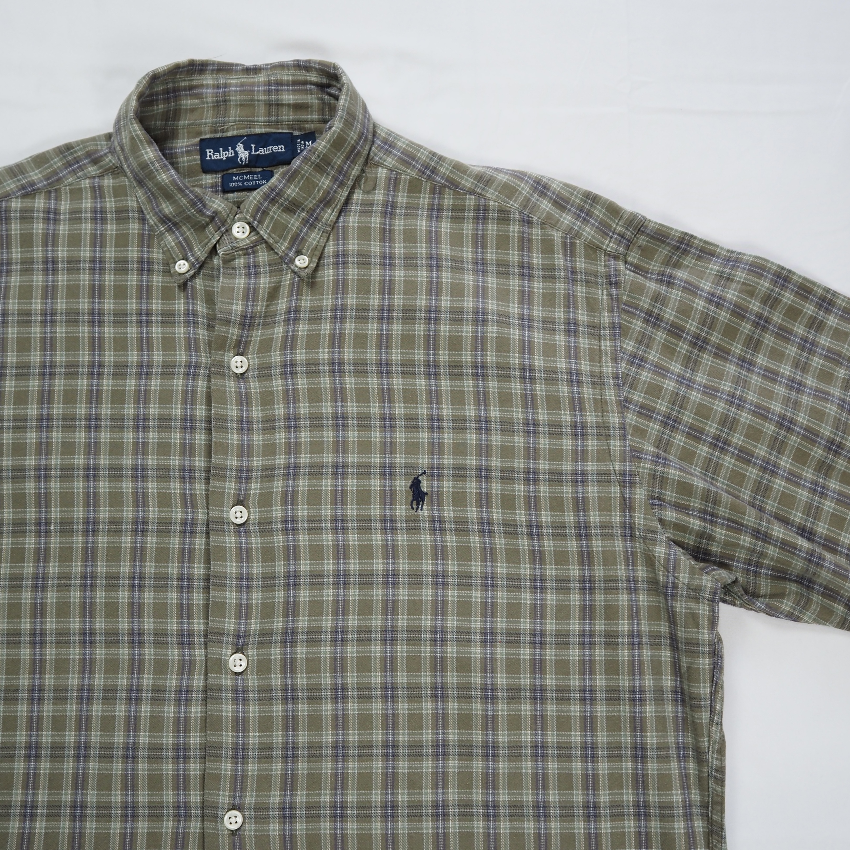 90’s Ralph Lauren ライトフランネルシャツ Mサイズ の画像 6