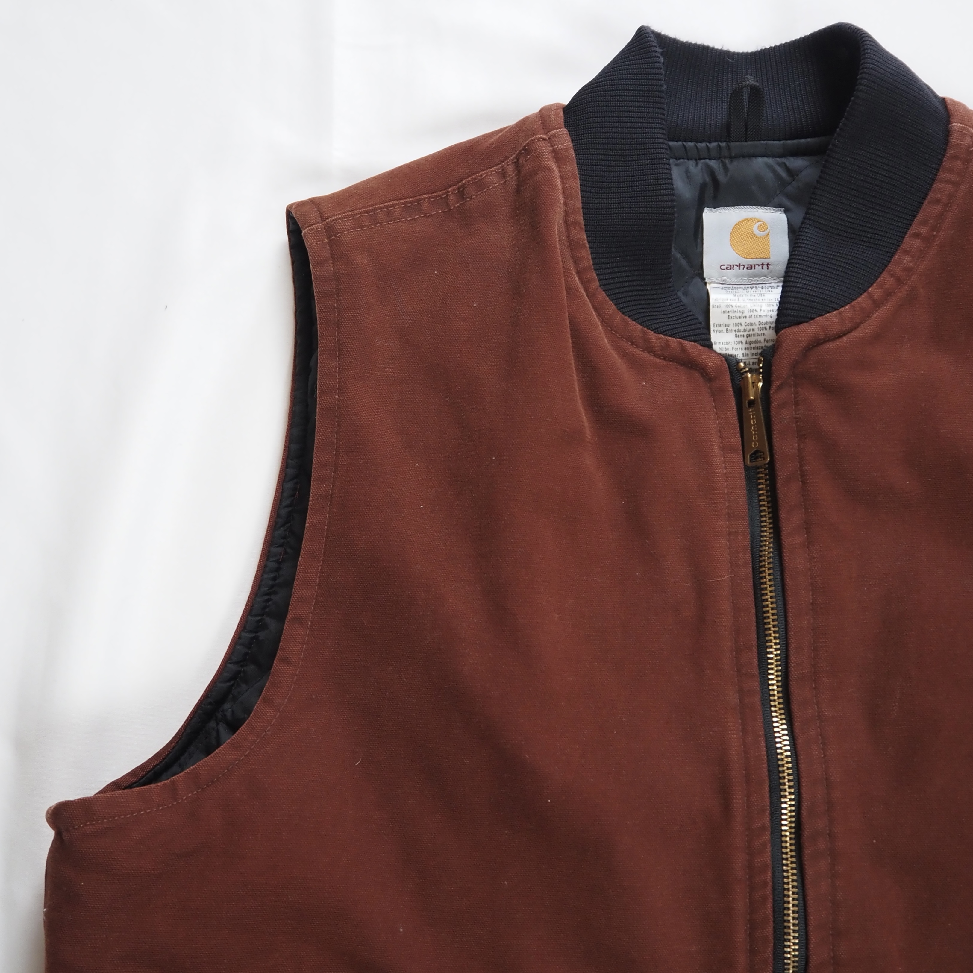 00’s Carhartt ダックベスト アメリカ製 XL-Tall の画像 2