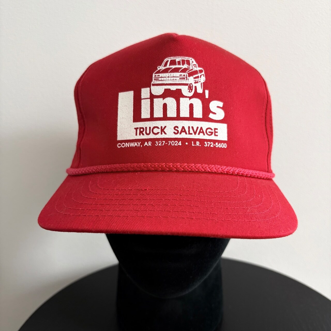 80s Linn's TRUCK SALVAGE トラッカーキャップ スナップバック