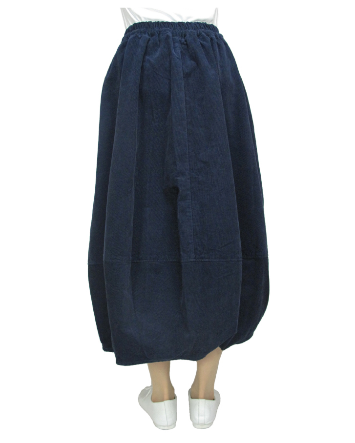 cord cocoon skirt Lot:35310 - 画像4