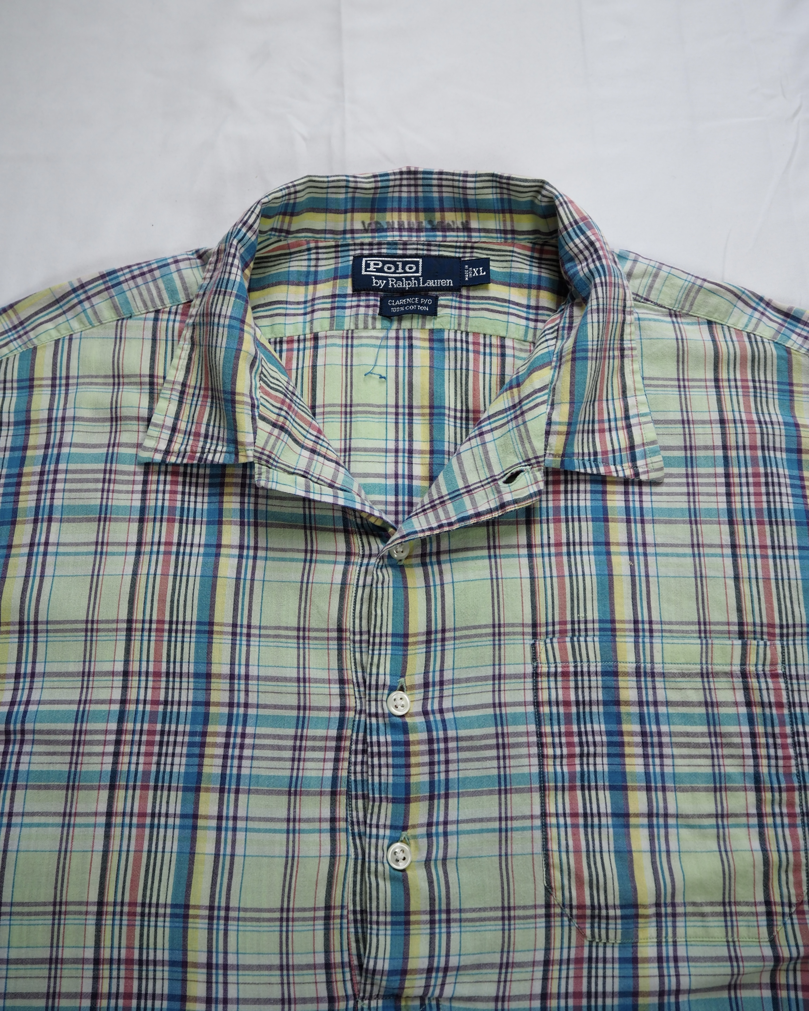 90’s Ralph Lauren コットンプルオーバーシャツ XL の画像 3