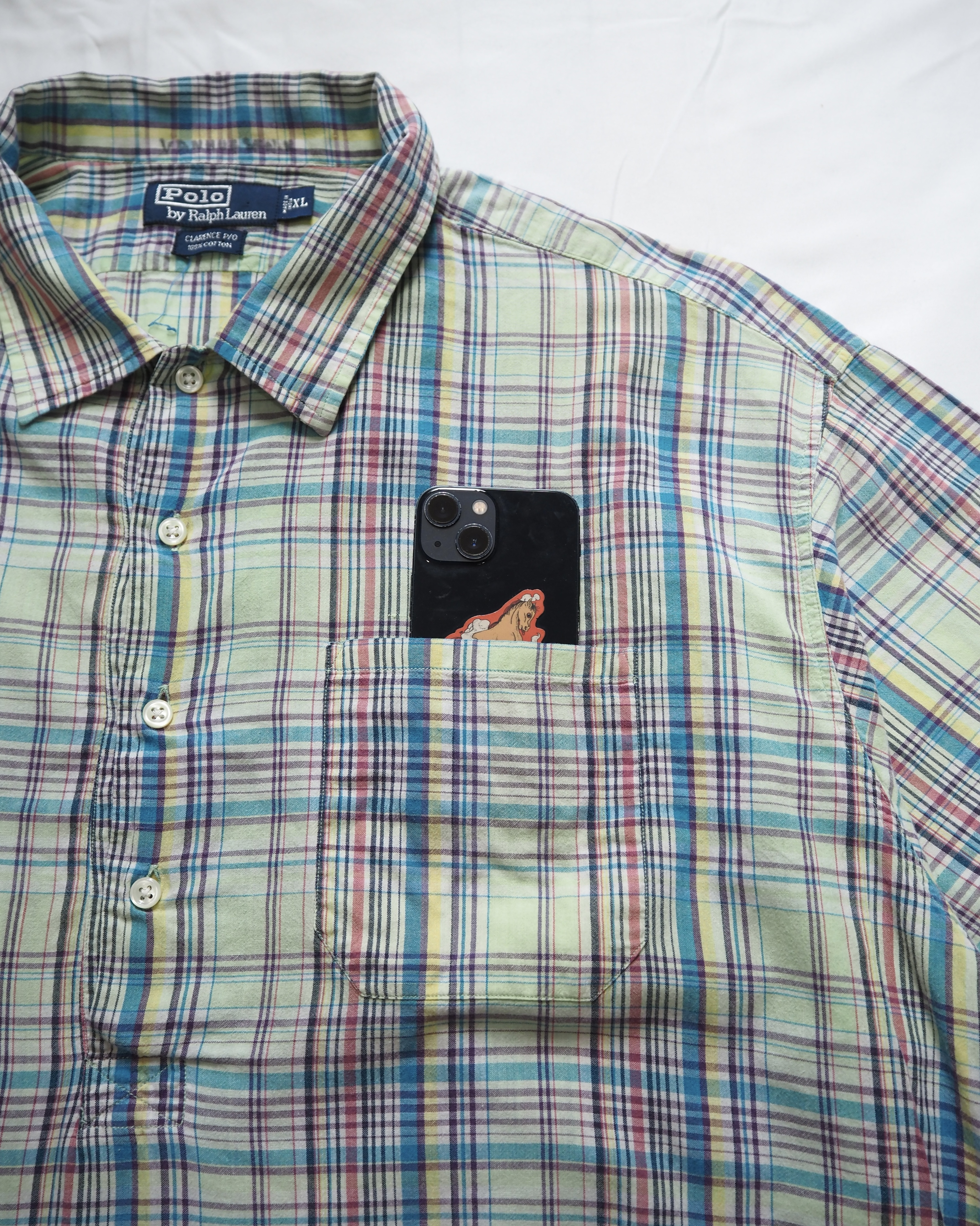90’s Ralph Lauren コットンプルオーバーシャツ XL の画像 6