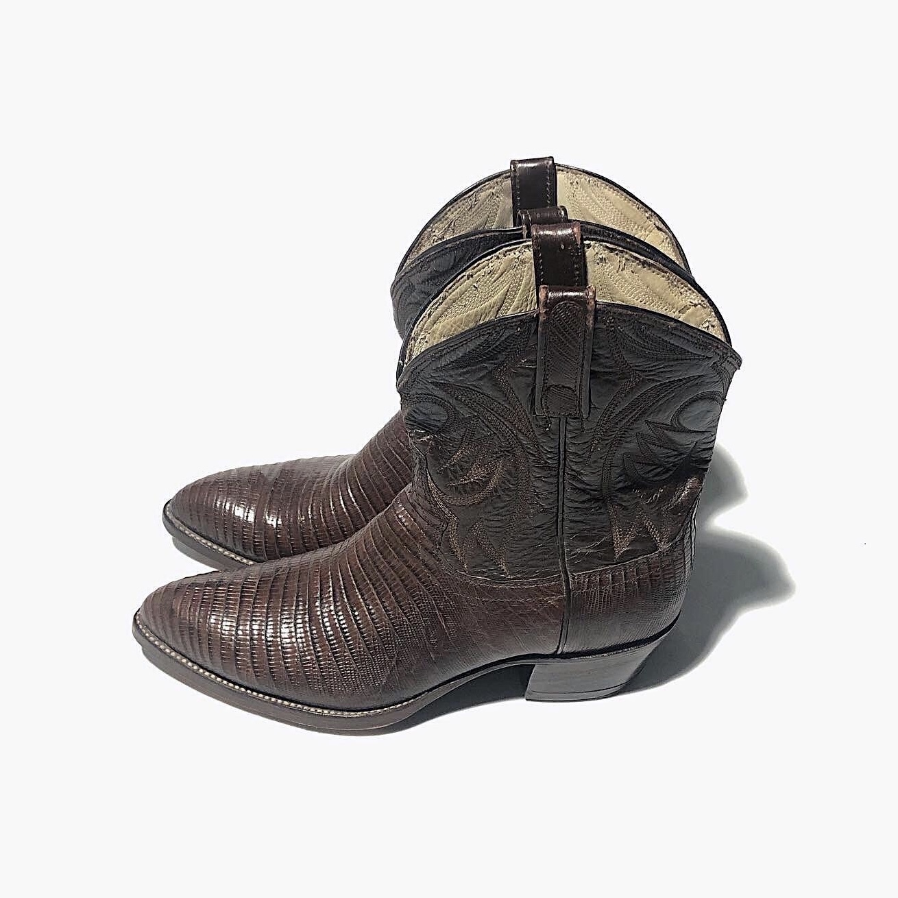 Vintage【DAN POST】Lizard Western Boots の画像 2