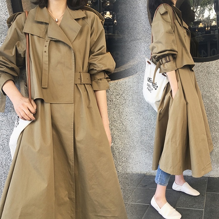 トレンチコート 春コート コート 通販 通販コート アウター レディース ロング マキシ 無地 長袖 立て襟 ハイウエスト デイリー 普段着 通勤 通学 旅行 カジュアル シンプル 定番 人気 お洒落 無地 春 小さいサイズ Xs Ou02 Colorful Closet おしゃれなトレンド