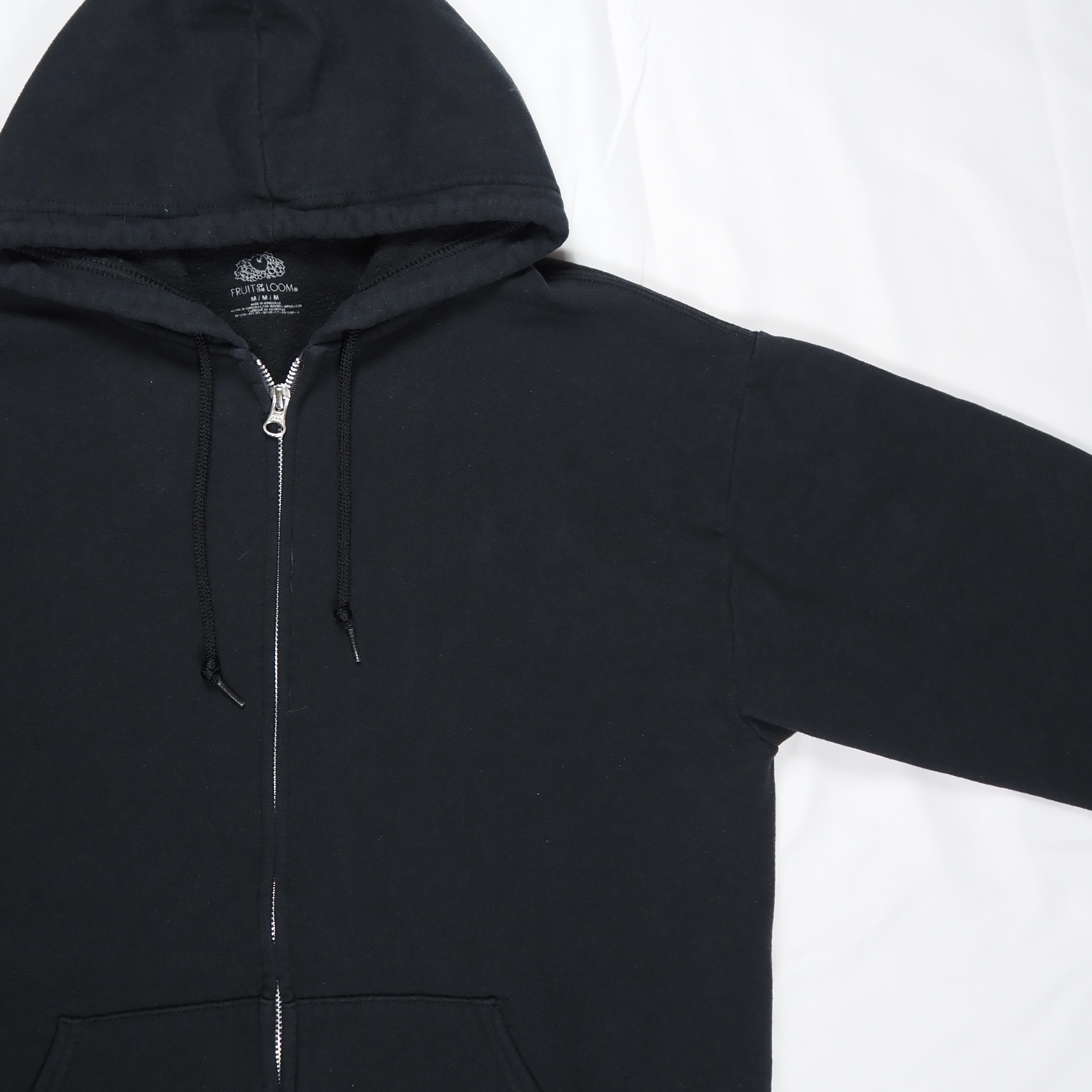 Fruits of the loom ジップフーディ ブラック Mサイズ オンライン限定商品 の画像 3