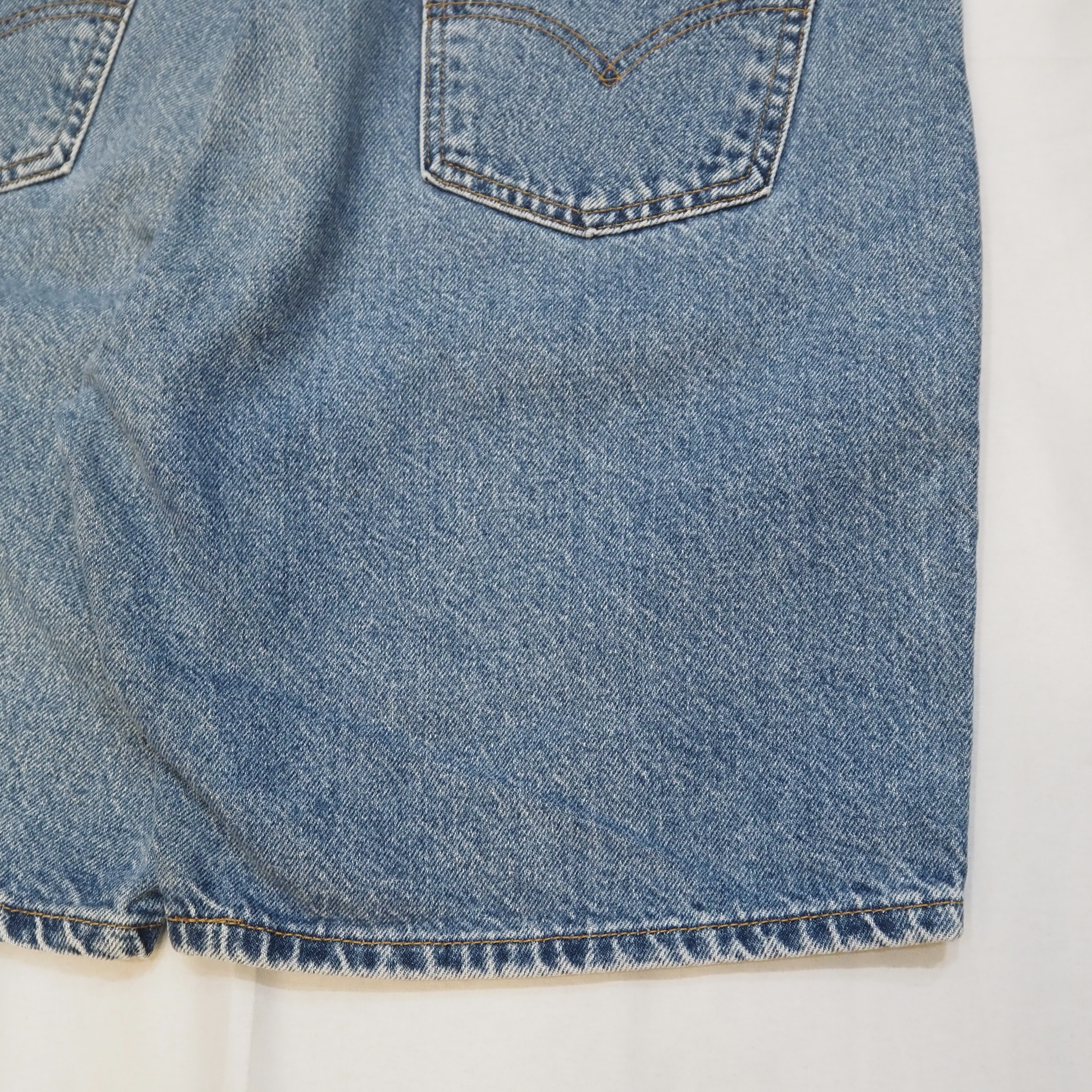 90S Levi’s 505 Blue Denim Shorts Size 36 の画像 10