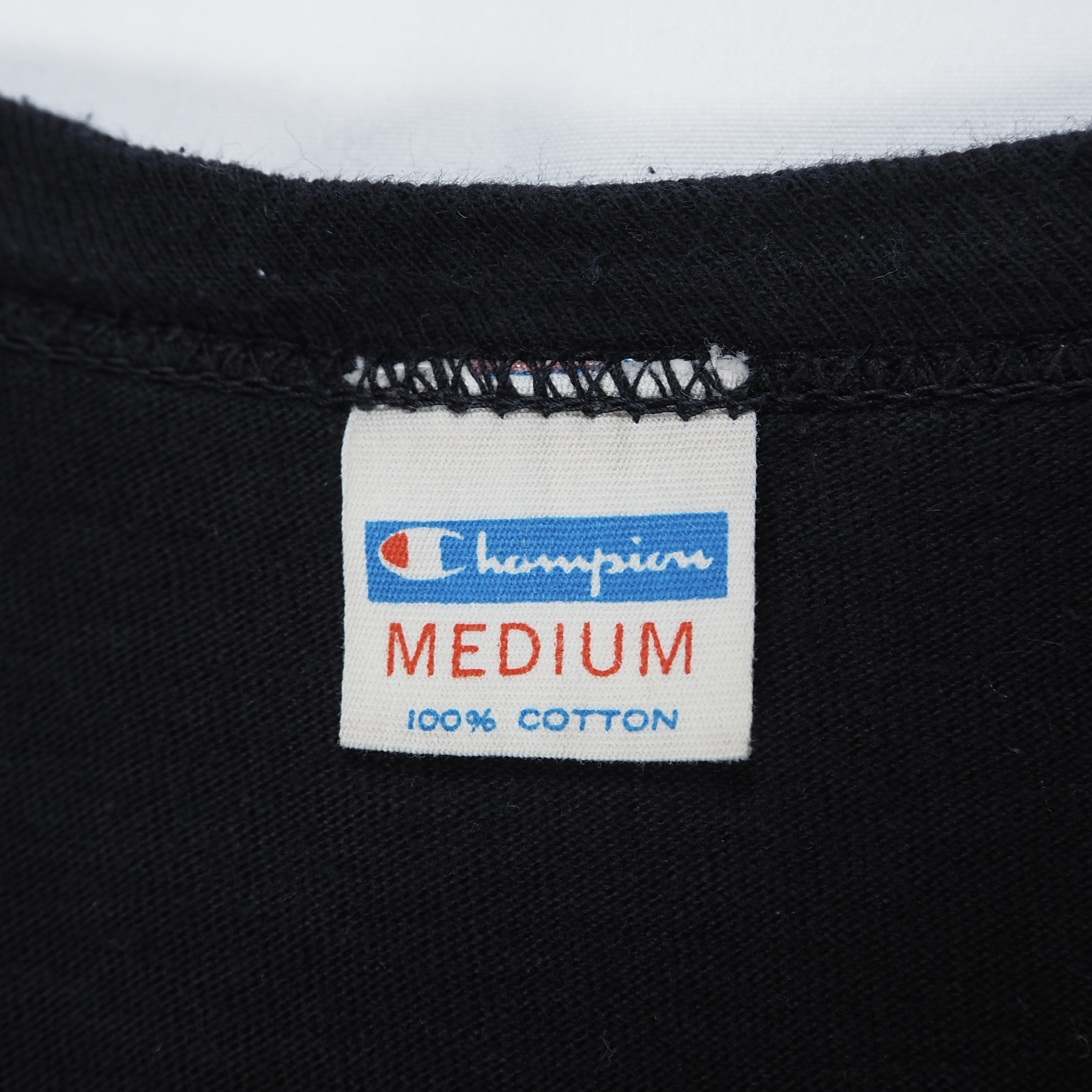 70’s Champion バータグ Tシャツ Mサイズ ブラック の画像 6