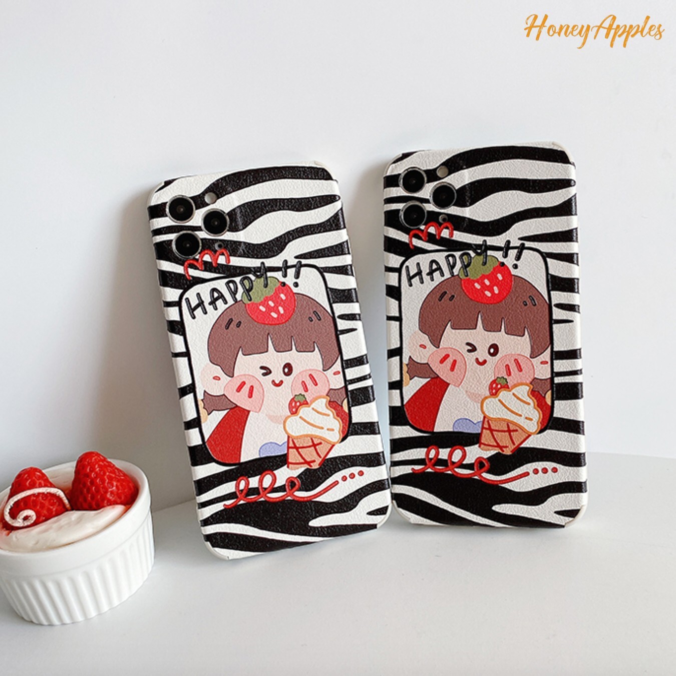 予約 Iphoneケース ハッピーソフトクリーム Iphoneケース専門 Honey Apples