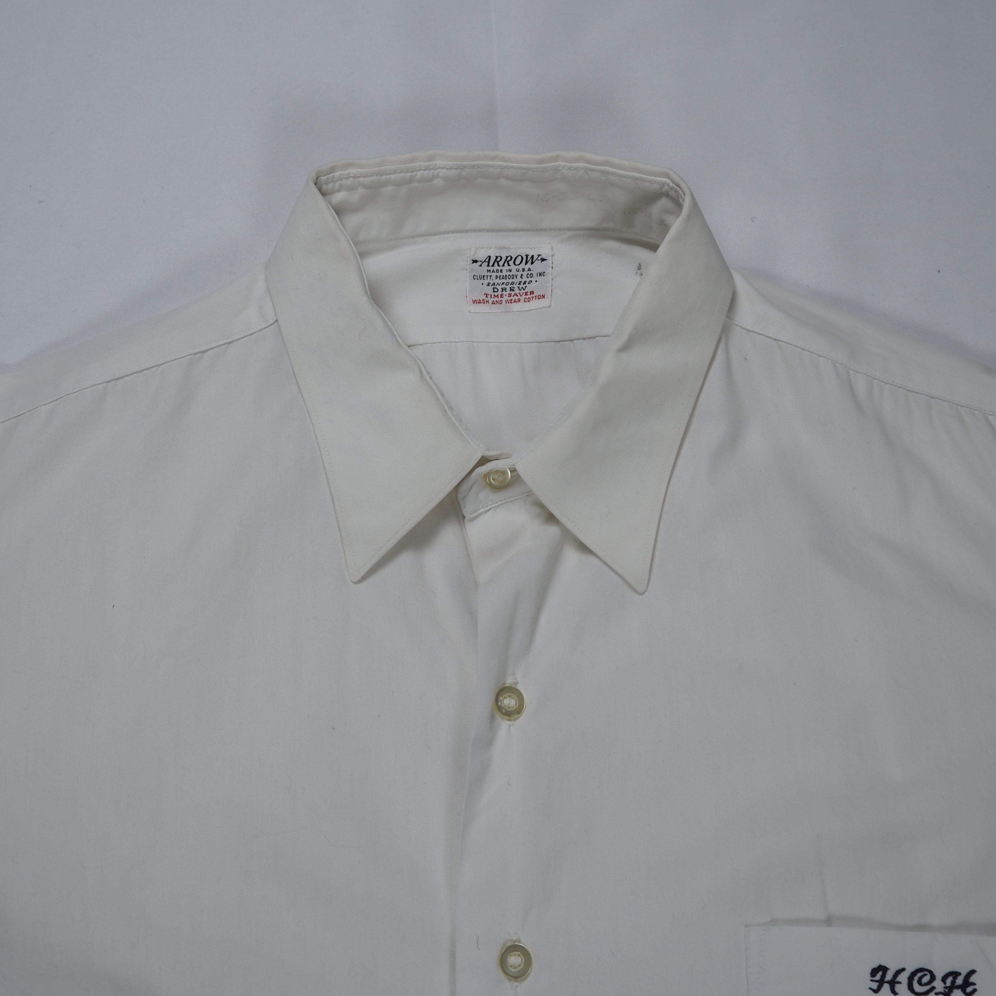 50’s Arrow Cotton Shirt マチ付き の画像 8