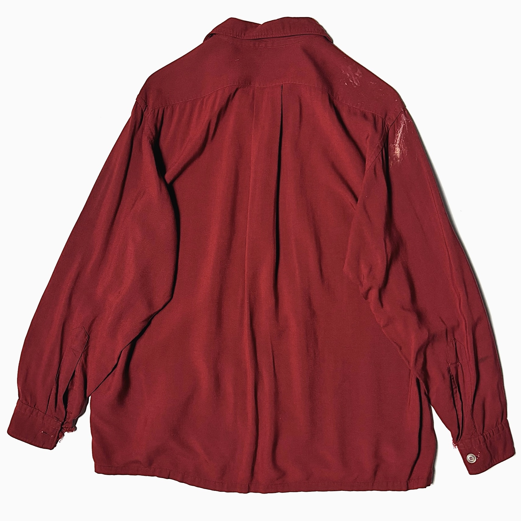 Vintage 50's【Mac Phergus】Open Collar Rayon Shirt の画像 2