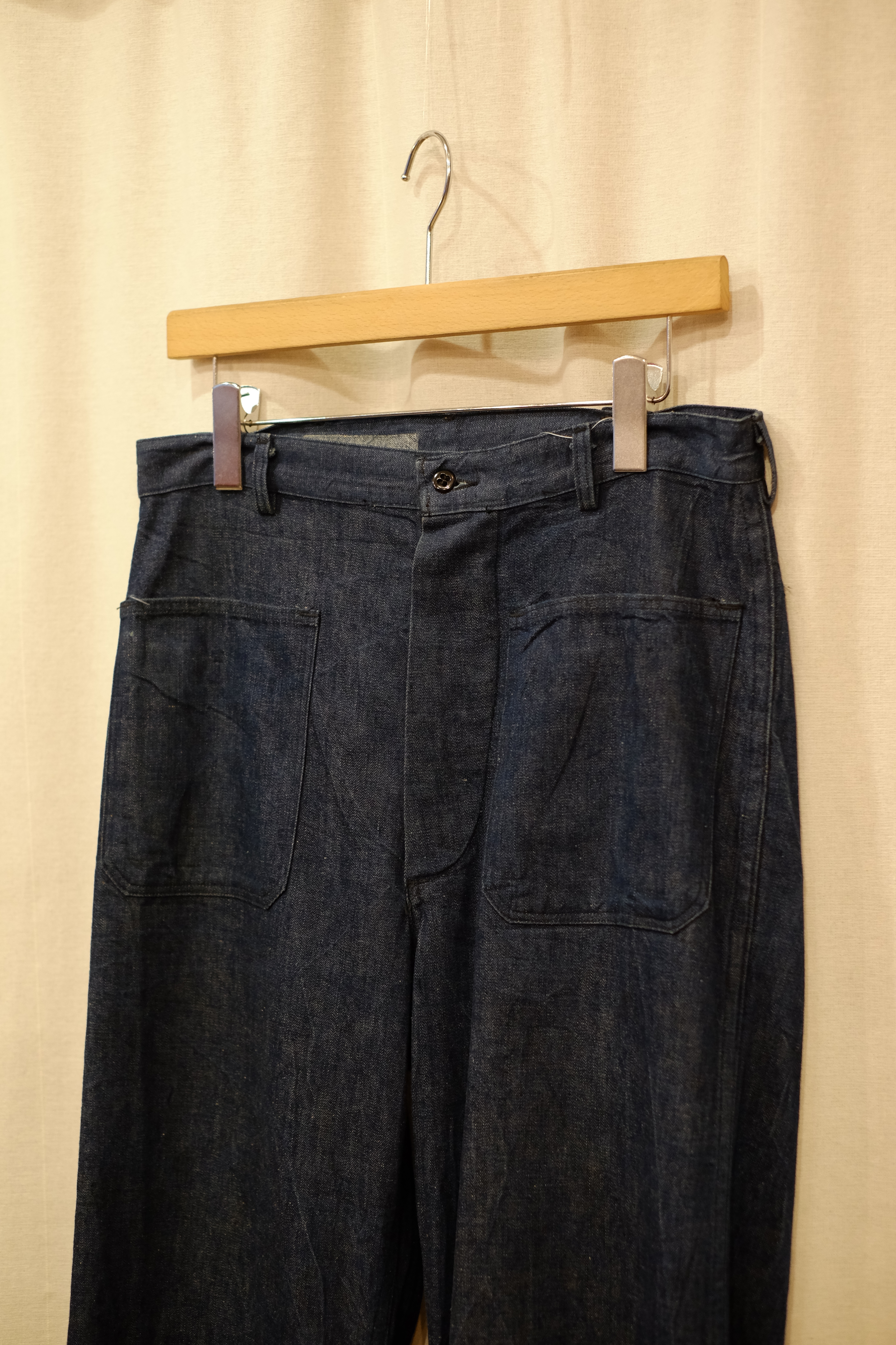60s US NAVY denim sailor flare pants の画像 10