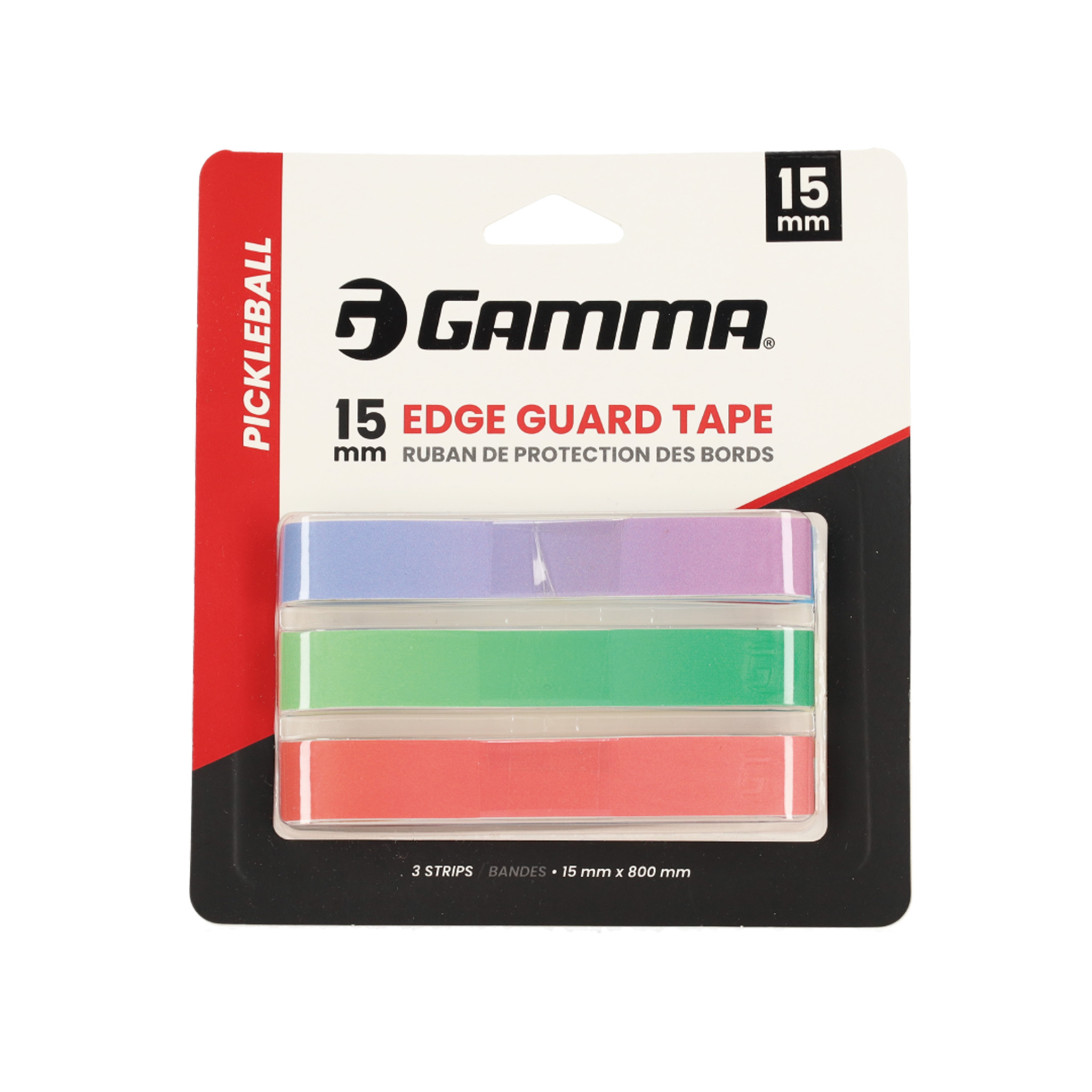 PICKLEBALL PADDLE EDGE GUARD TAPE（Multicolor Ombre/メッセージ入り 3カラー）（15mm/ 20ｍｍ）（3個入り）【1E80589】