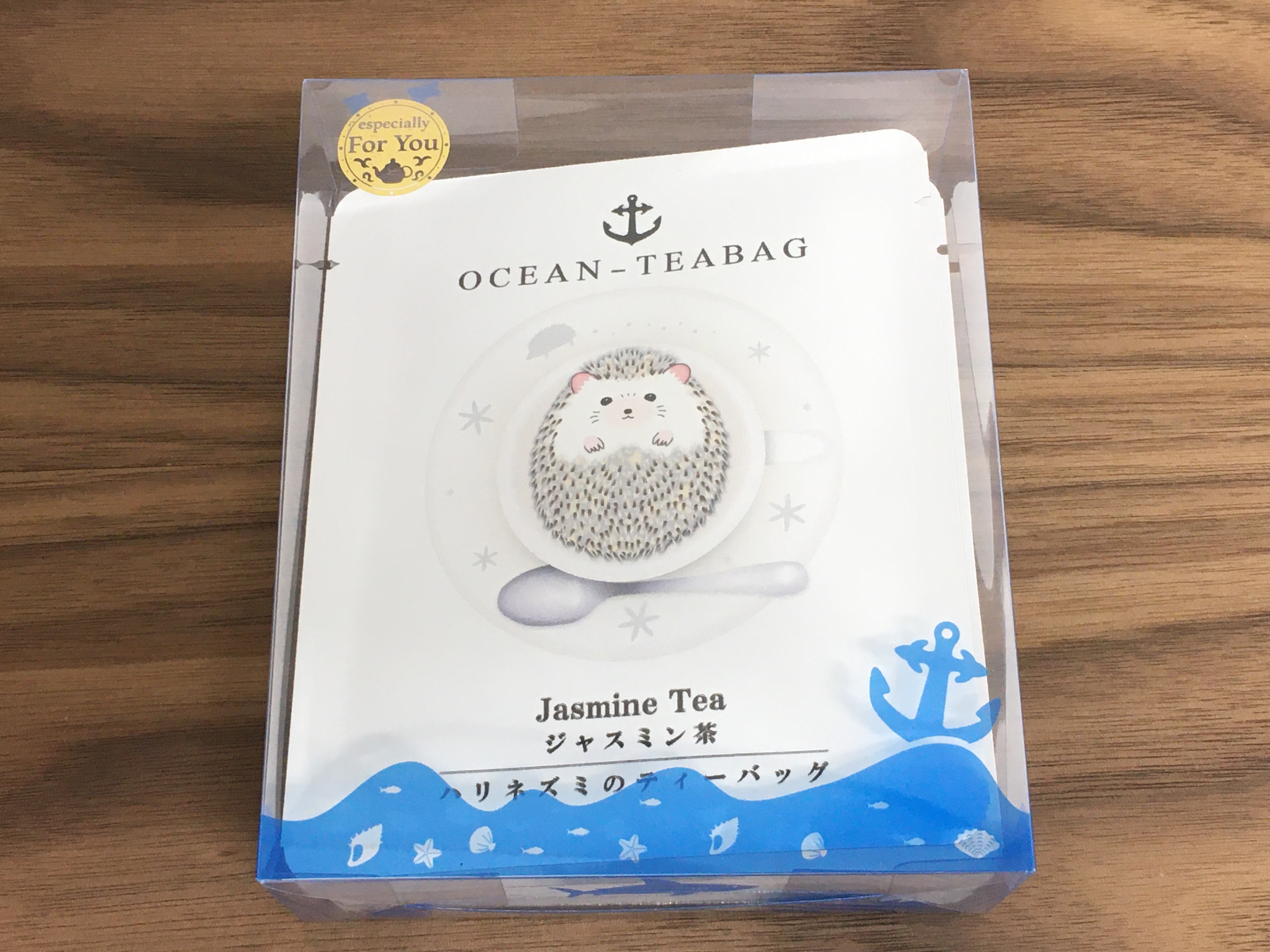 ハリネズミのティーバッグ ジャスミン茶 4ｐ入 オーシャンティー