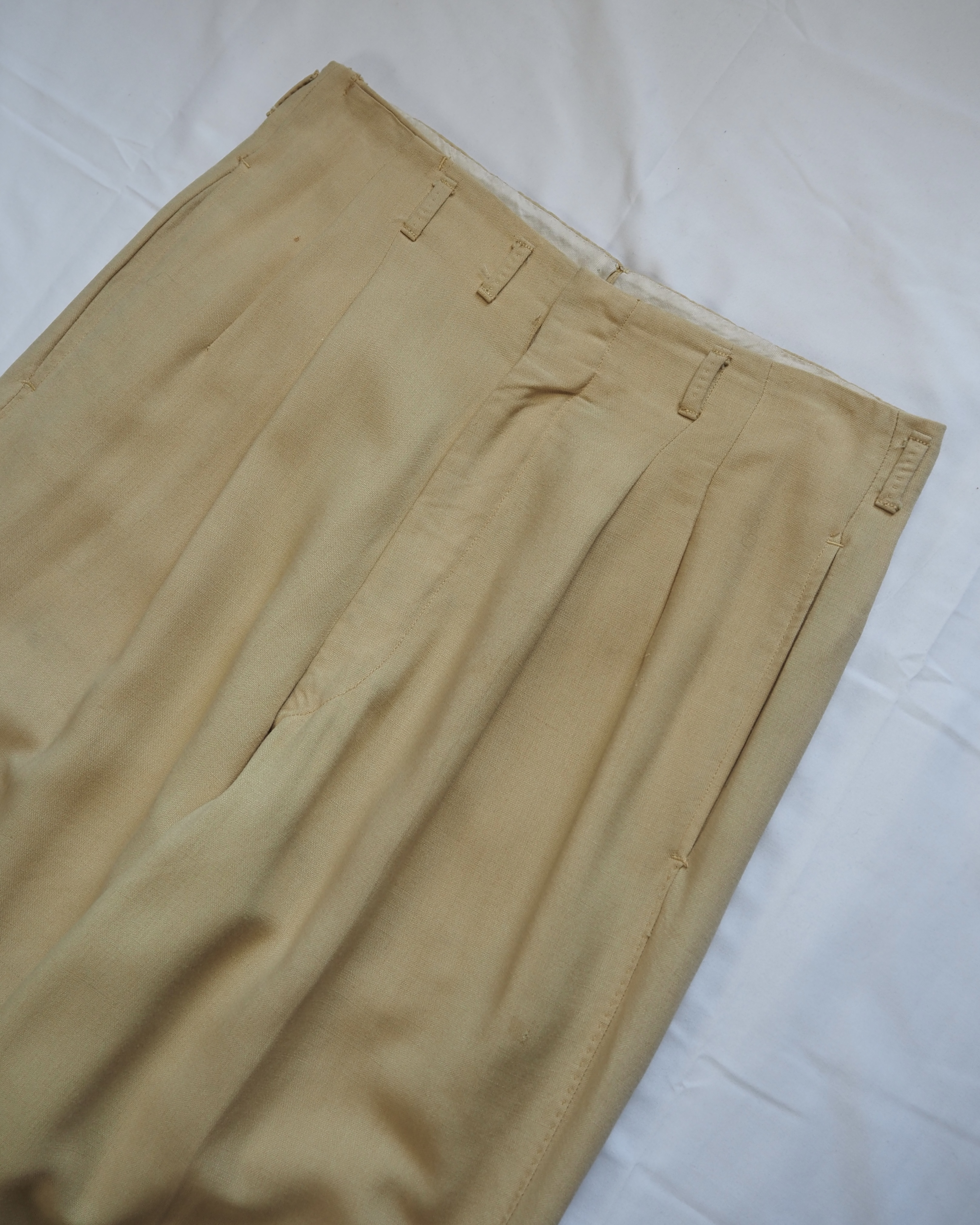 【VCM入荷】50’s ウールスラックス イエロー の画像 2