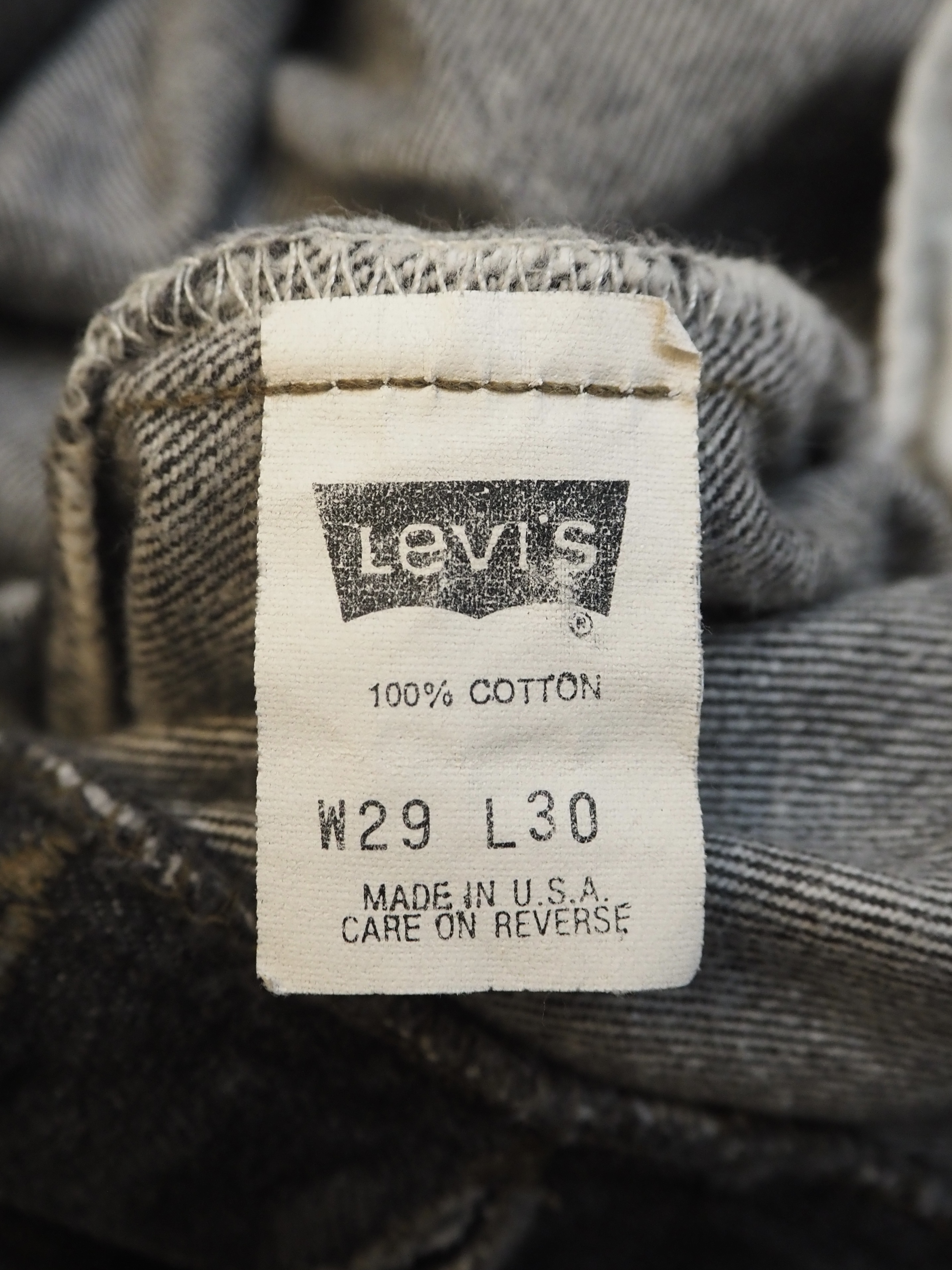 90’s Levi’s 501 Black Denim 29×30 “先染め" の画像 9